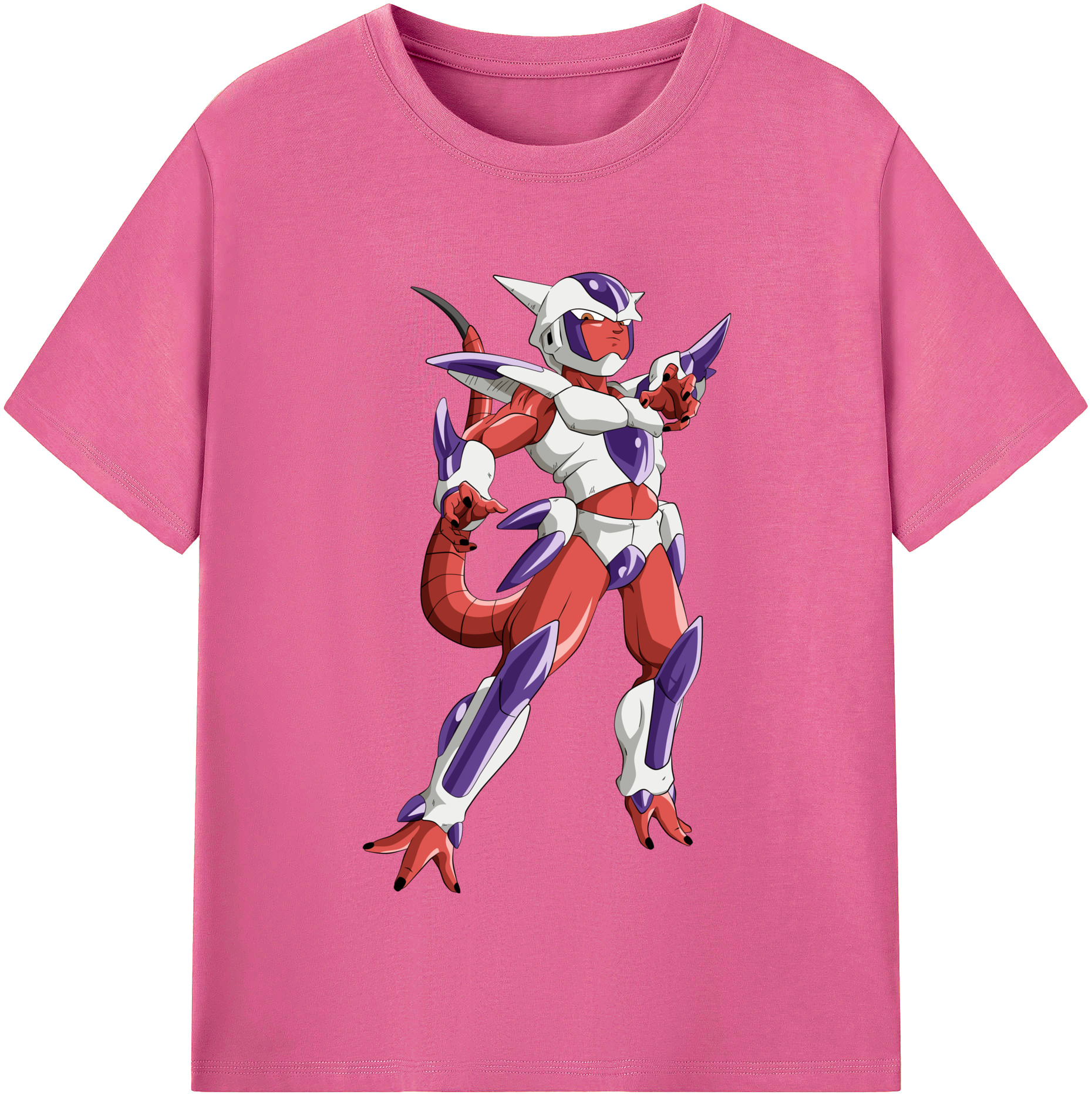 （画像用） ドラゴンボール フリーザ DRAGON BALL Frieza レディースカジュアルプリントTシャツ（綿100％）