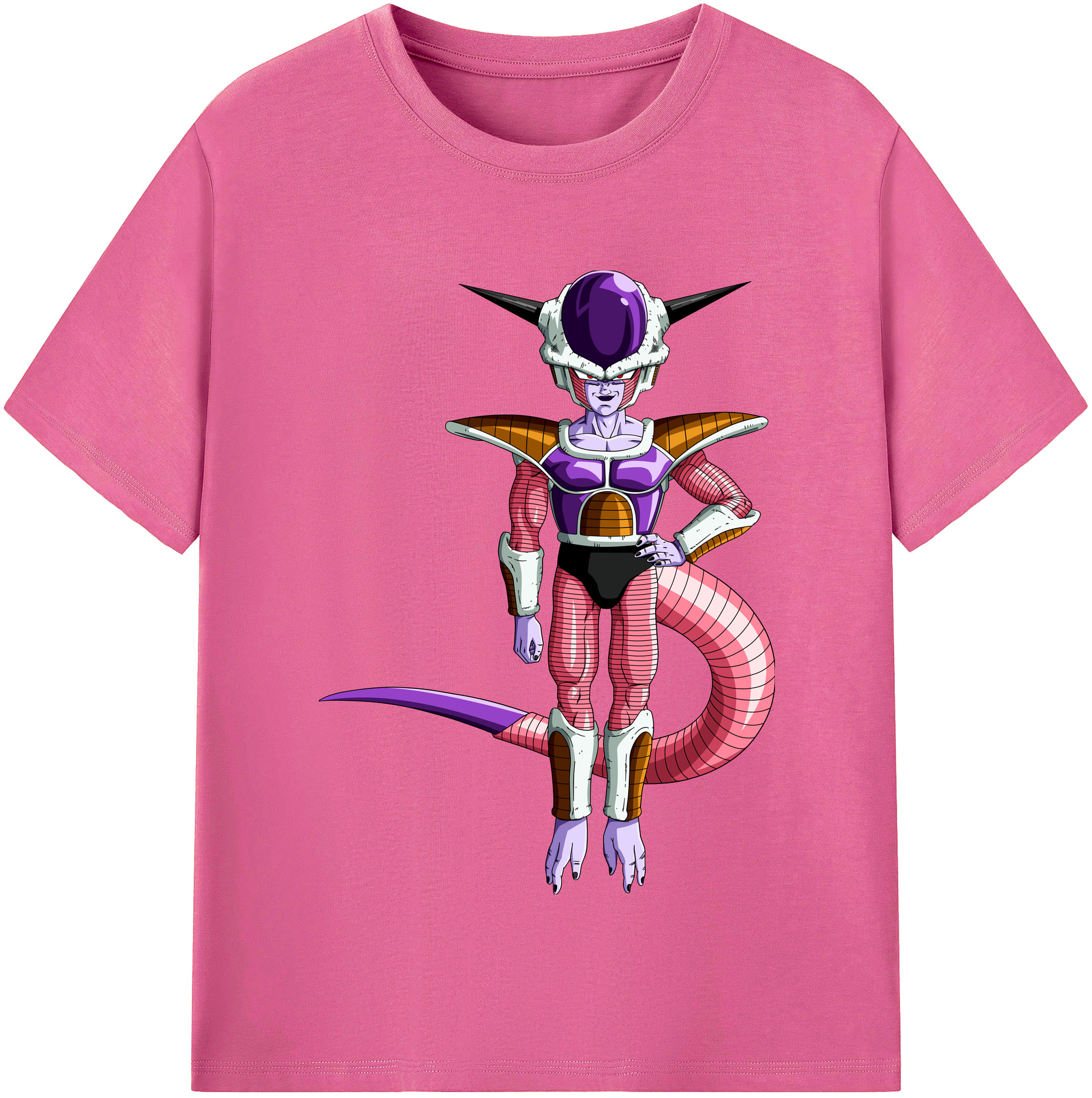 （画像用） ドラゴンボール フリーザ DRAGON BALL Frieza レディースカジュアルプリントTシャツ（綿100％）