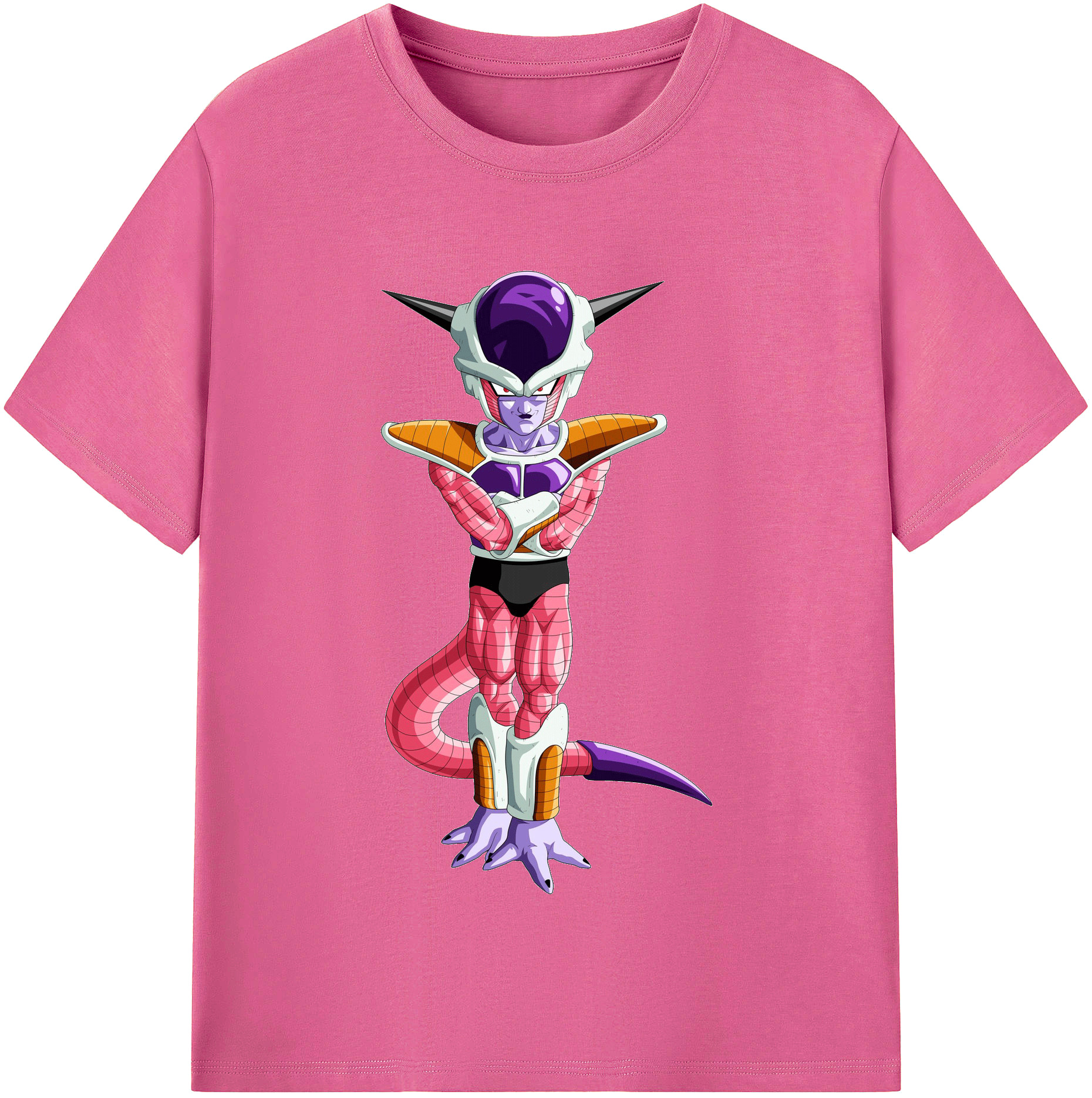 （画像用） ドラゴンボール フリーザ DRAGON BALL Frieza レディースカジュアルプリントTシャツ（綿100％）