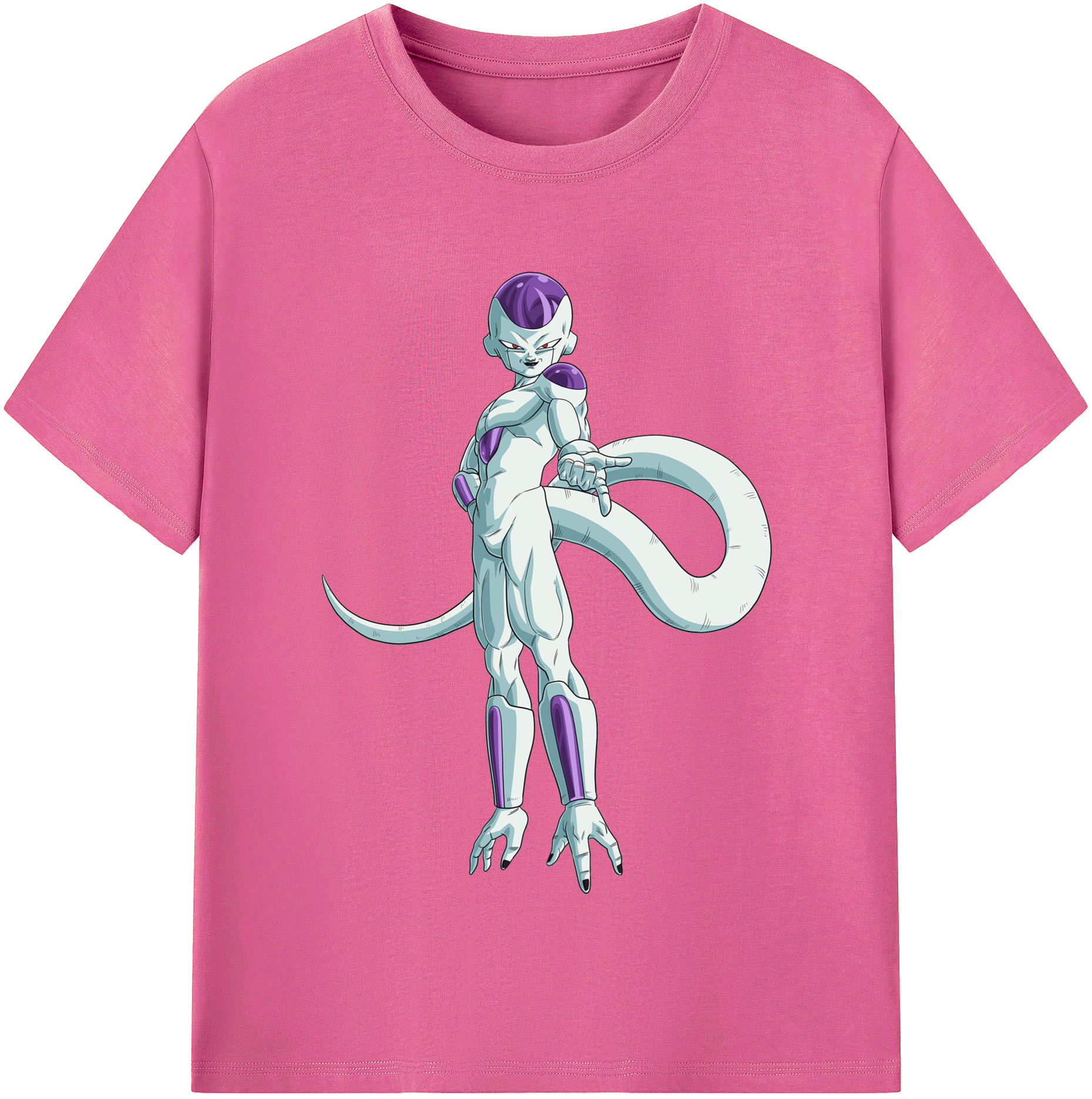 （画像用） ドラゴンボール フリーザ DRAGON BALL Frieza レディースカジュアルプリントTシャツ（綿100％）