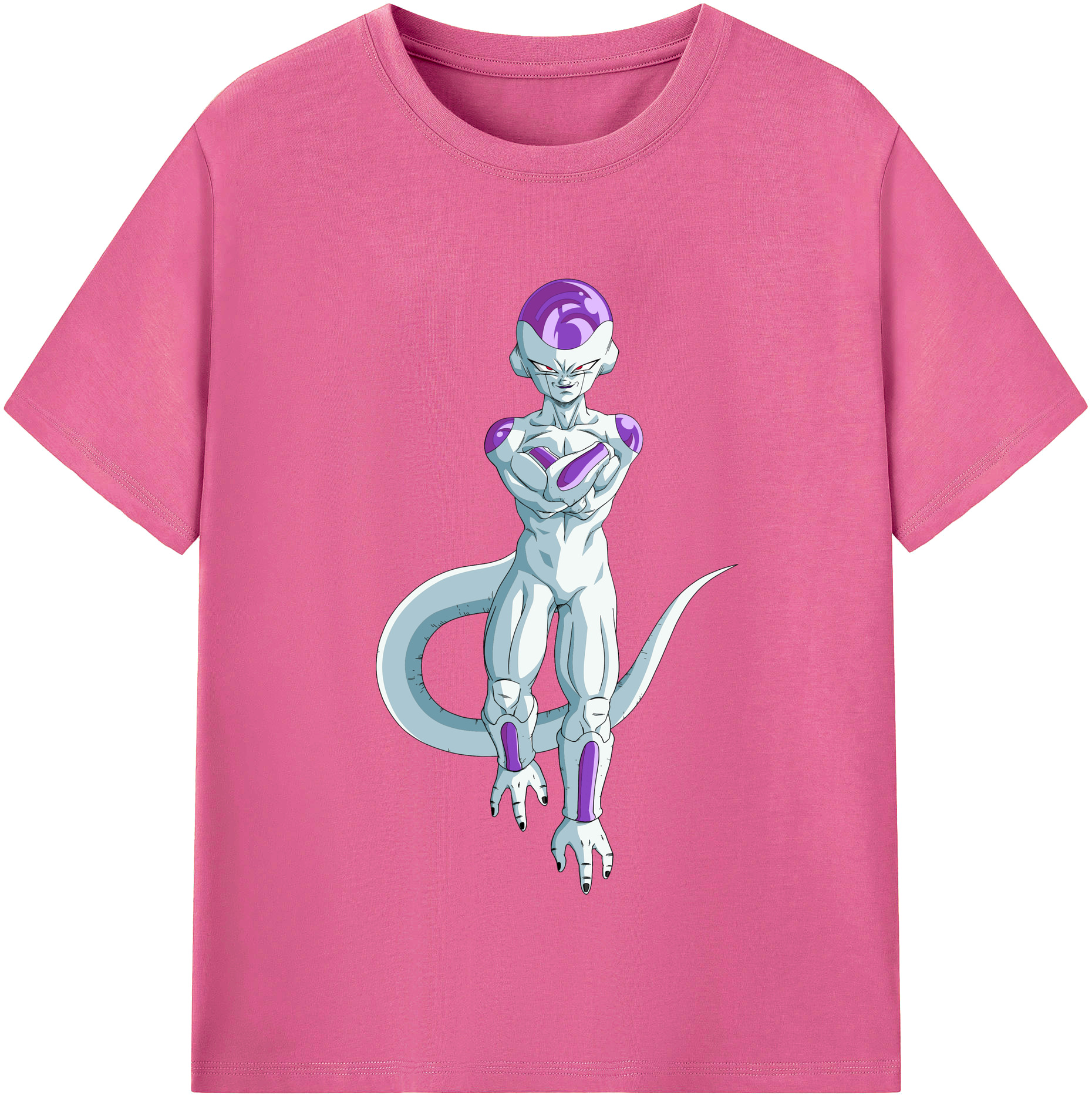 （画像用） ドラゴンボール フリーザ DRAGON BALL Frieza レディースカジュアルプリントTシャツ（綿100％）
