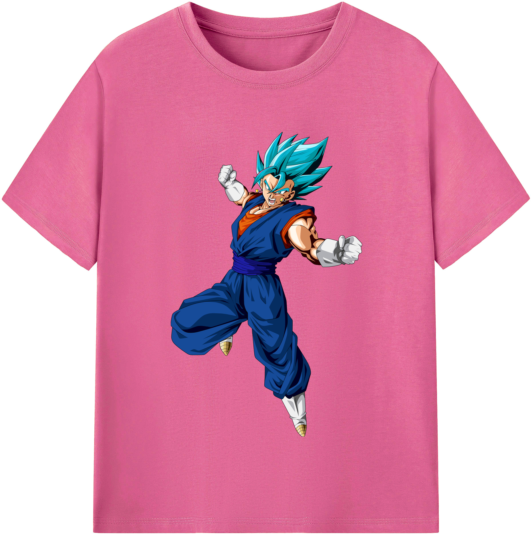 （画像用） ドラゴンボール ベジット DRAGON BALL Vegetto レディースカジュアルプリントTシャツ（綿100％）