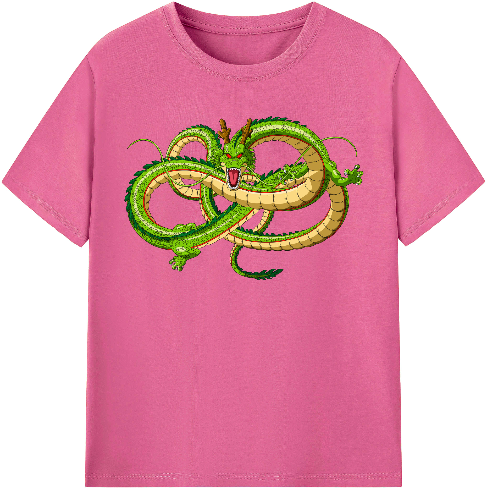 （画像用） ドラゴンボール 神龍 シェンロン DRAGON BALL Shenron レディースカジュアルプリントTシャツ（綿100％）