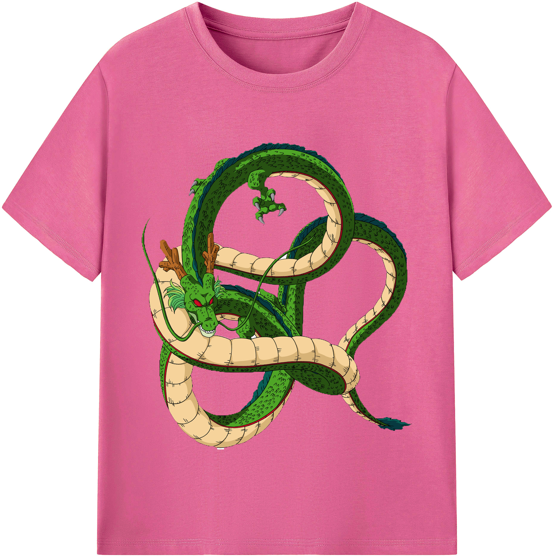 （画像用） ドラゴンボール 神龍 シェンロン DRAGON BALL Shenron レディースカジュアルプリントTシャツ（綿100％）