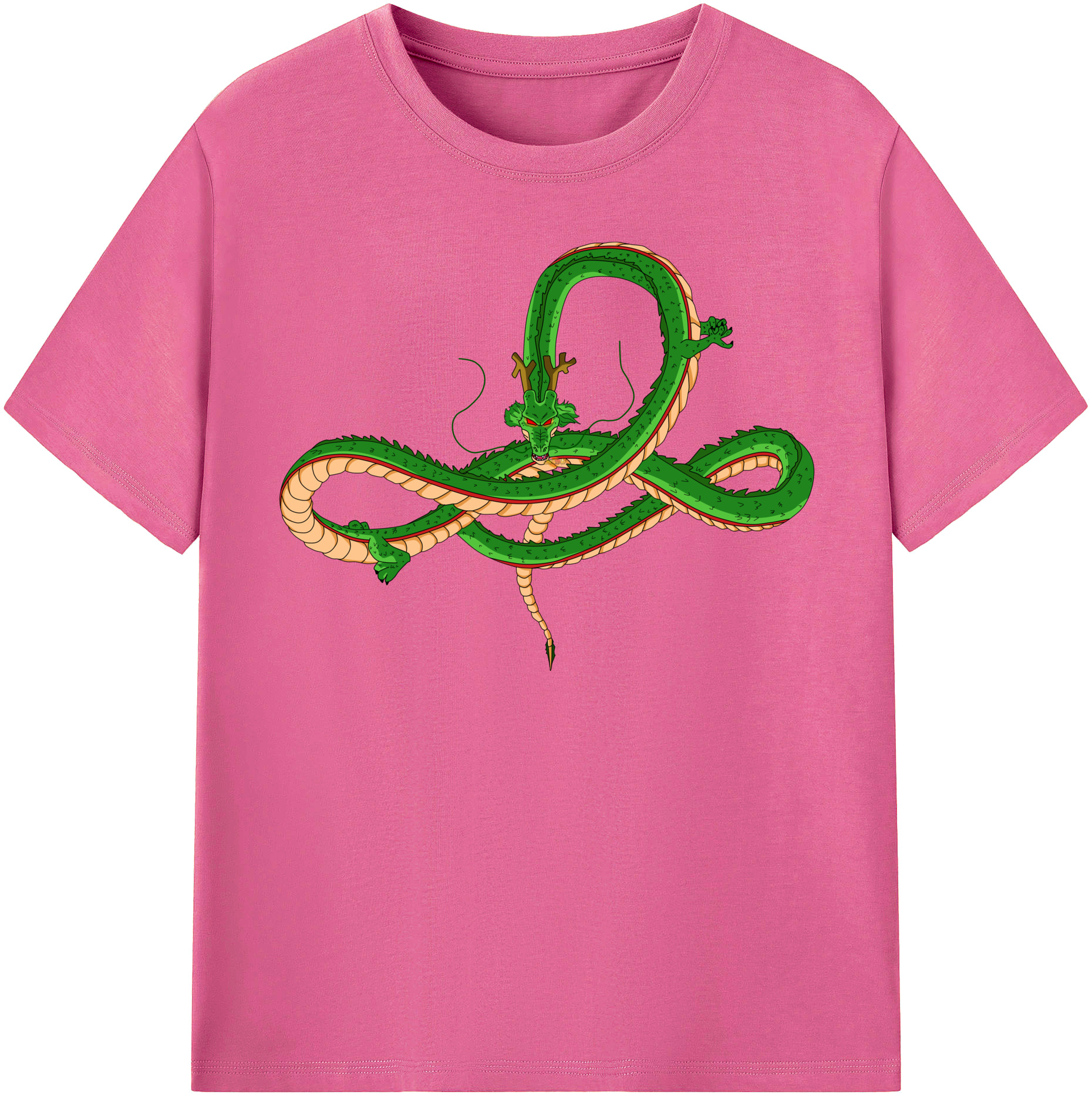 （画像用） ドラゴンボール 神龍 シェンロン DRAGON BALL Shenron レディースカジュアルプリントTシャツ（綿100％）