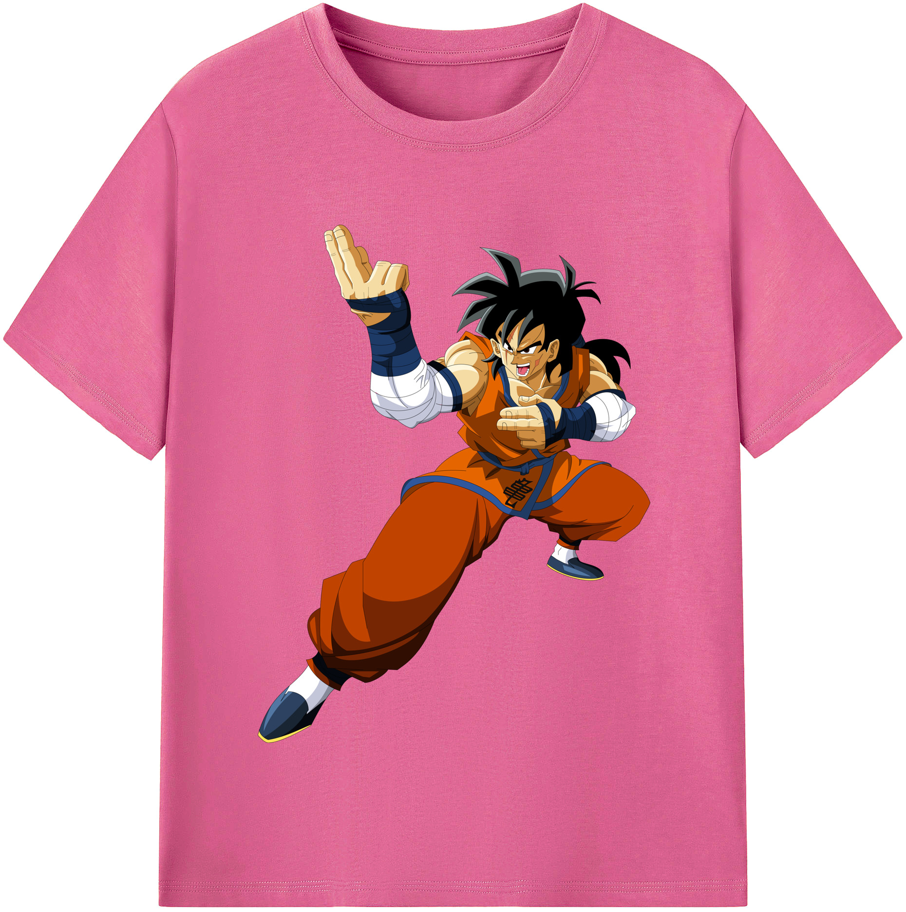 （画像用） ドラゴンボール ヤムチャ DRAGON BALL Yamcha レディースカジュアルプリントTシャツ（綿100％）