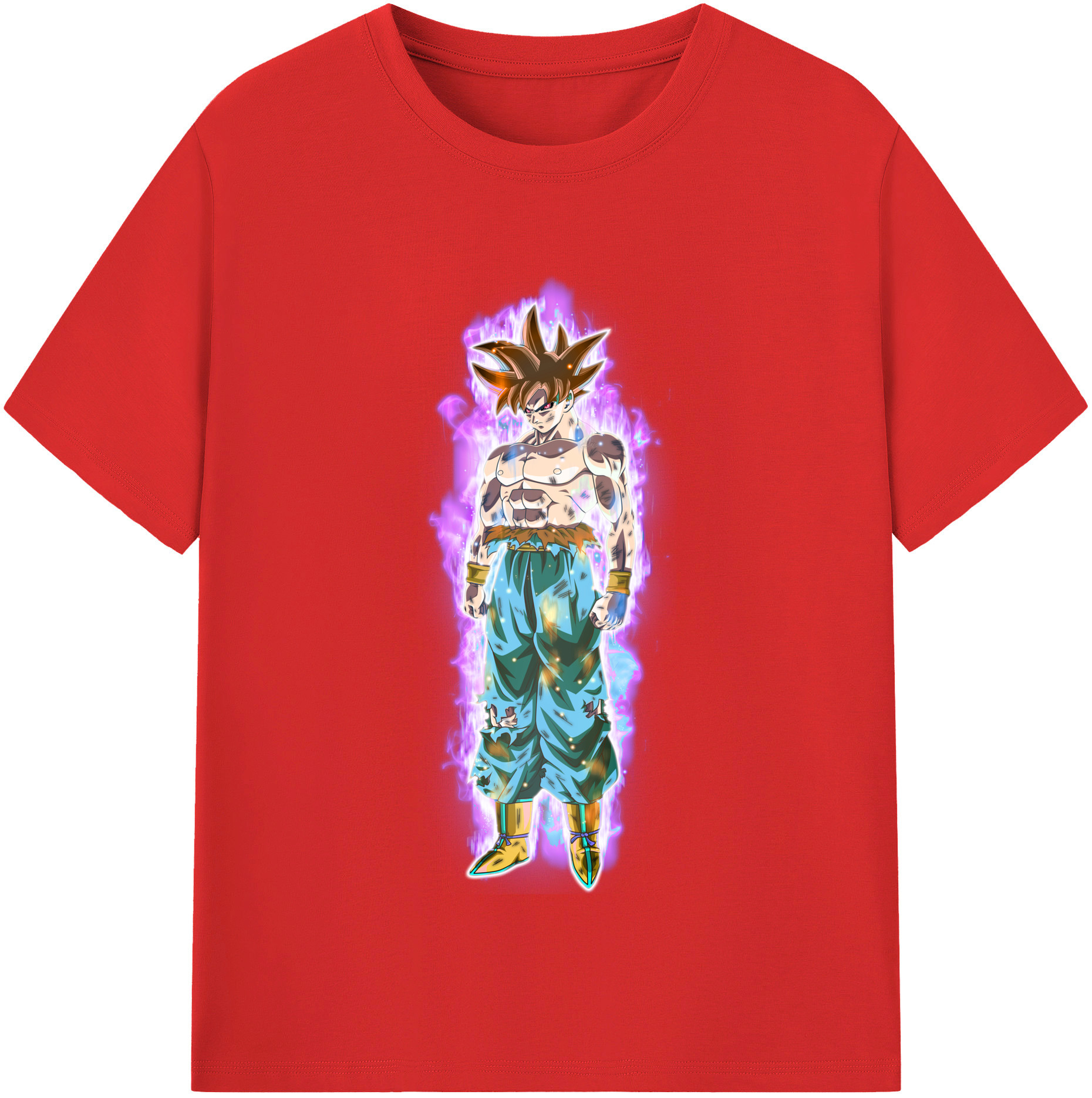 （画像用） ドラゴンボール 孫悟空（そん ごくう）Son Goku カカロット DRAGON BALL Kakarotto レディースカジュアルプリントTシャツ（綿100％）