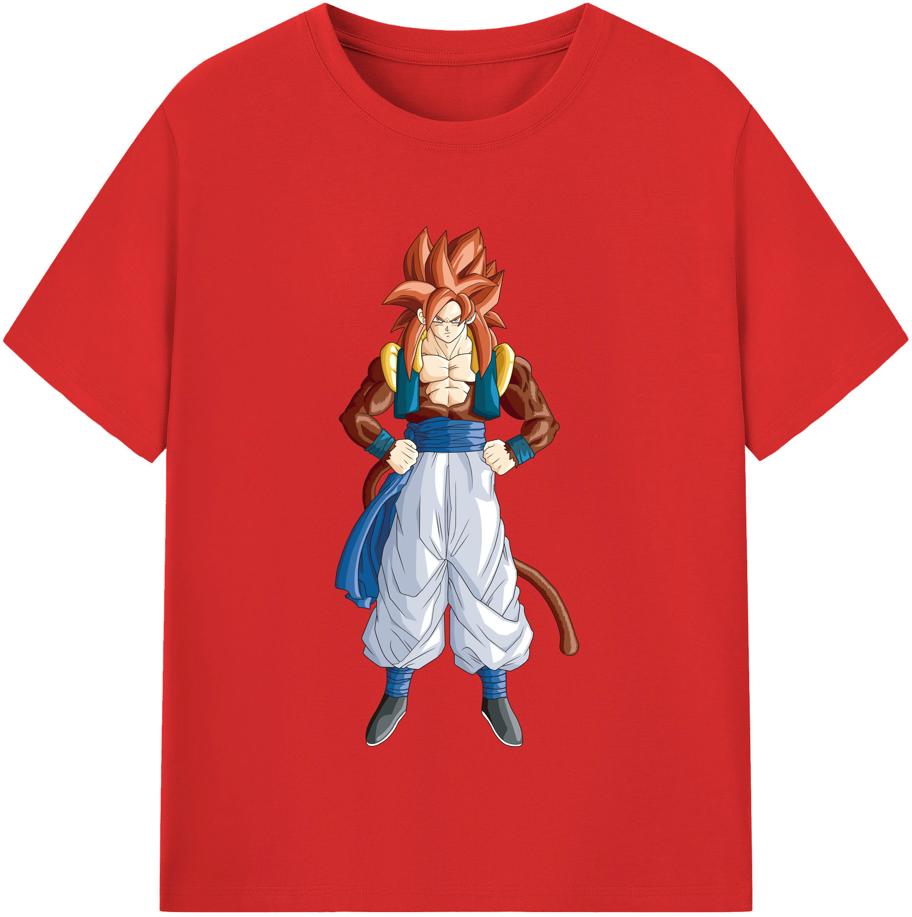 （画像用） ドラゴンボール 孫悟空（そん ごくう）Son Goku カカロット DRAGON BALL Kakarotto レディースカジュアルプリントTシャツ（綿100％）