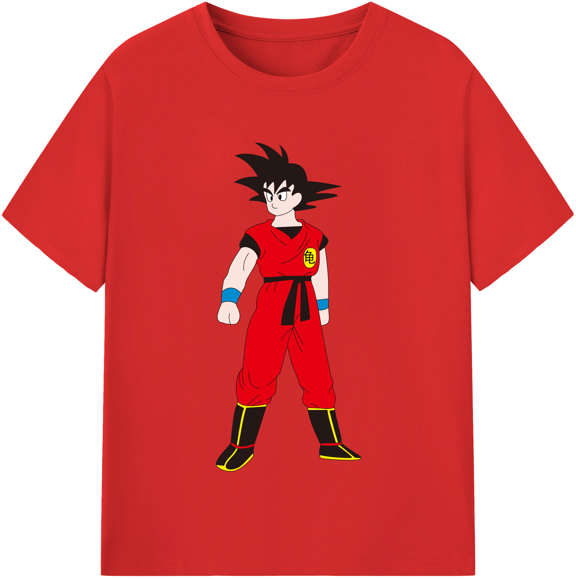 （画像用） ドラゴンボール 孫悟空（そん ごくう）Son Goku カカロット DRAGON BALL Kakarotto レディースカジュアルプリントTシャツ（綿100％）