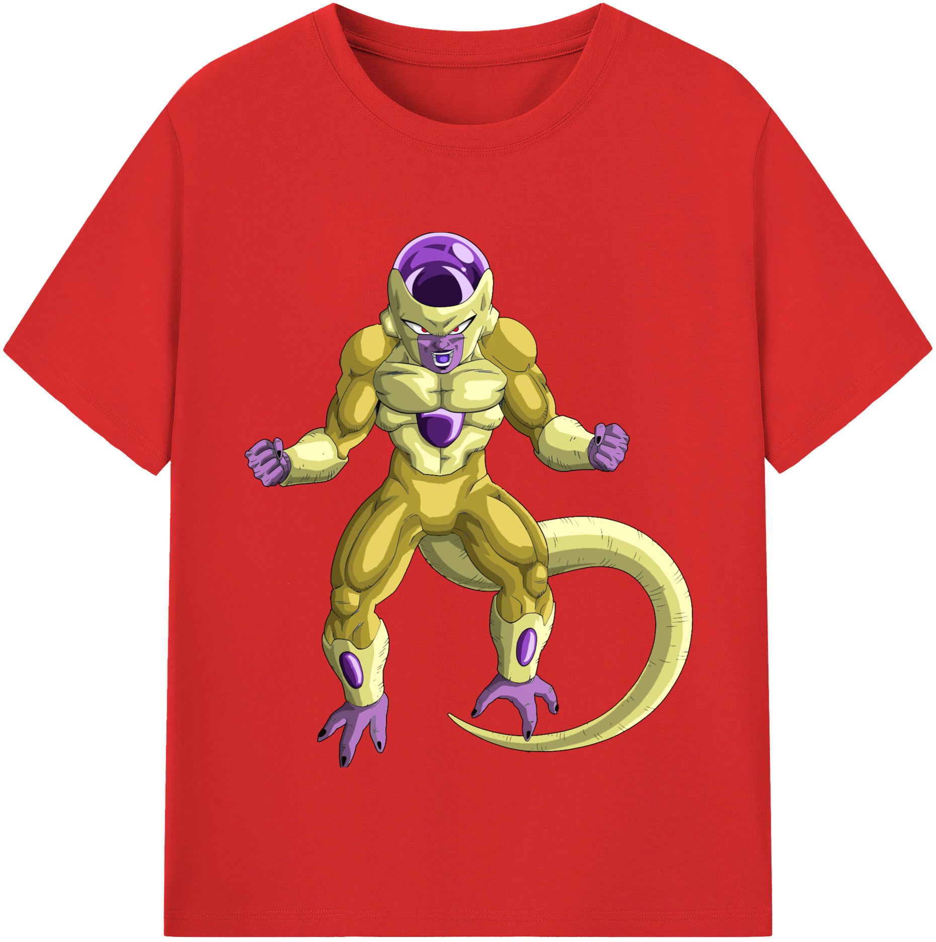 （画像用） ドラゴンボール フリーザ DRAGON BALL Frieza レディースカジュアルプリントTシャツ（綿100％）