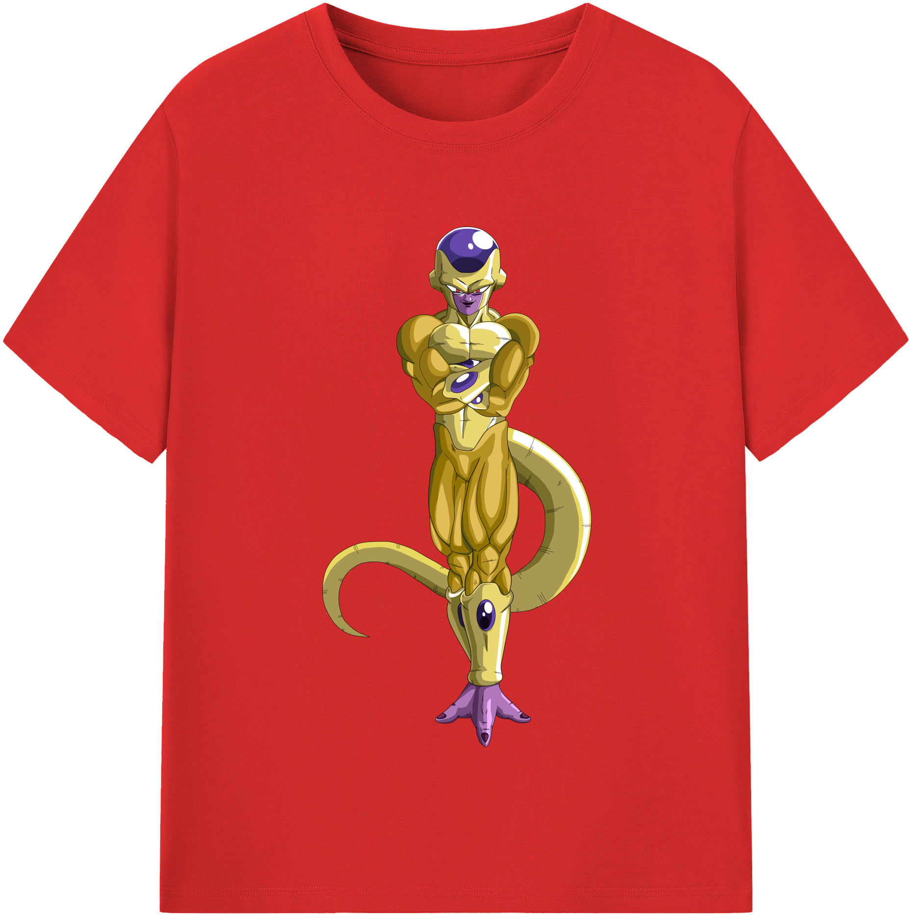 （画像用） ドラゴンボール フリーザ DRAGON BALL Frieza レディースカジュアルプリントTシャツ（綿100％）