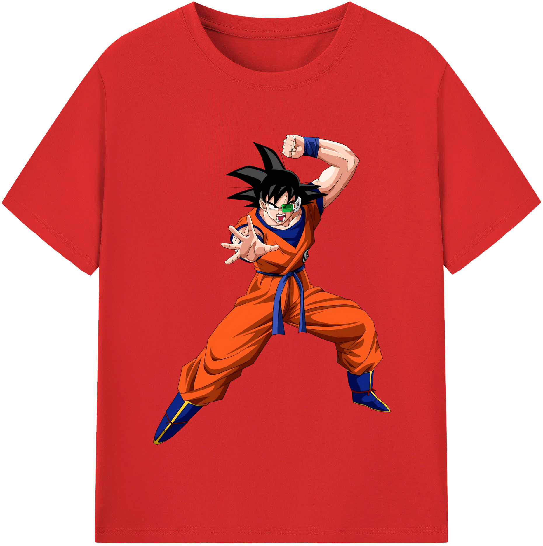 （画像用） ドラゴンボール 孫悟空（そん ごくう）Son Goku カカロット DRAGON BALL Kakarotto レディースカジュアルプリントTシャツ（綿100％）