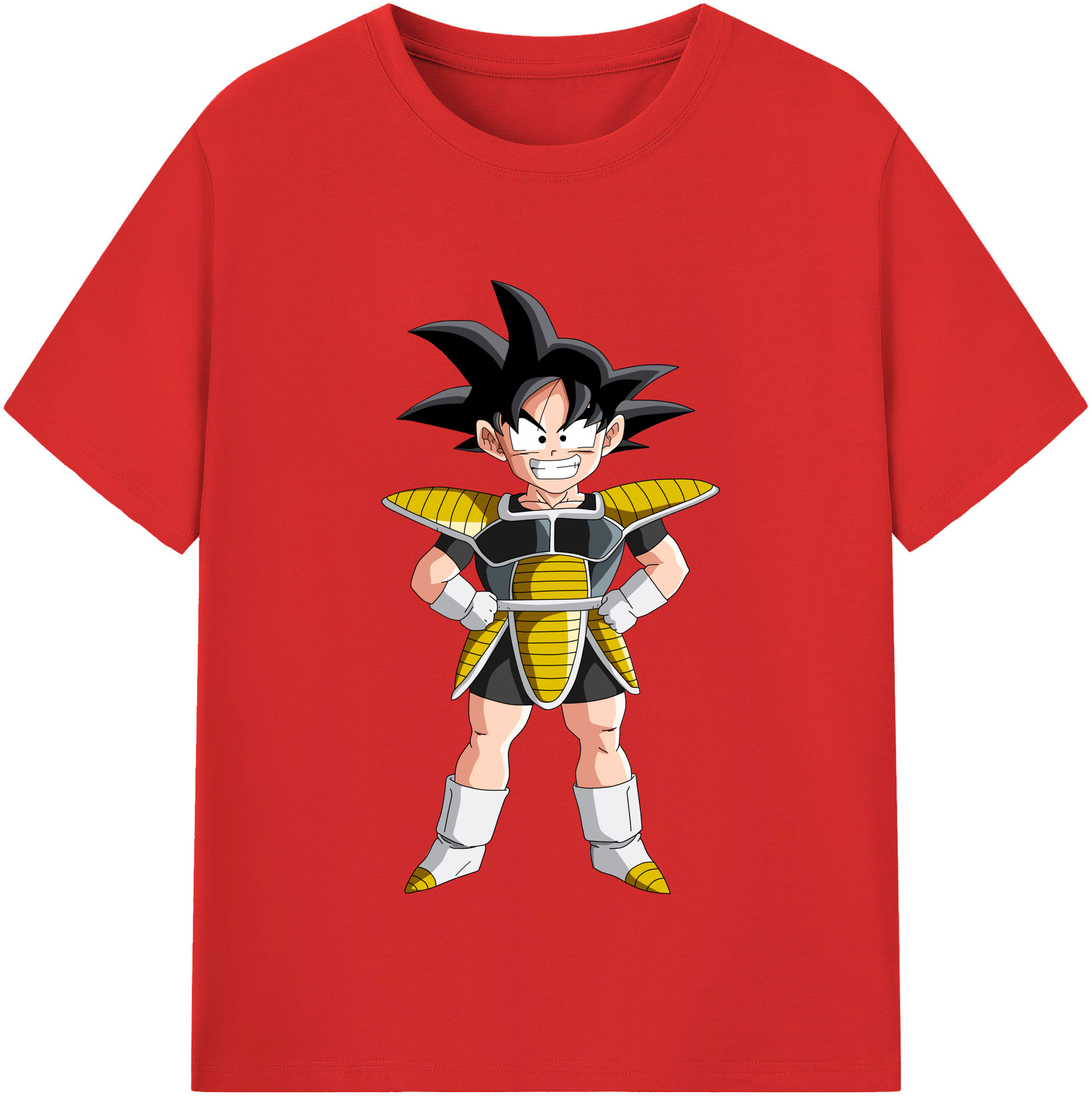 （画像用） ドラゴンボール 孫悟空（そん ごくう）Son Goku カカロット DRAGON BALL Kakarotto レディースカジュアルプリントTシャツ（綿100％）
