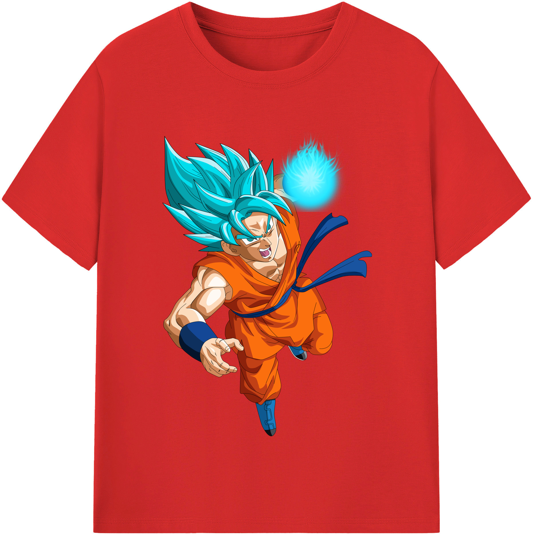 （画像用） ドラゴンボール 孫悟空（そん ごくう）Son Goku カカロット DRAGON BALL Kakarotto レディースカジュアルプリントTシャツ（綿100％）