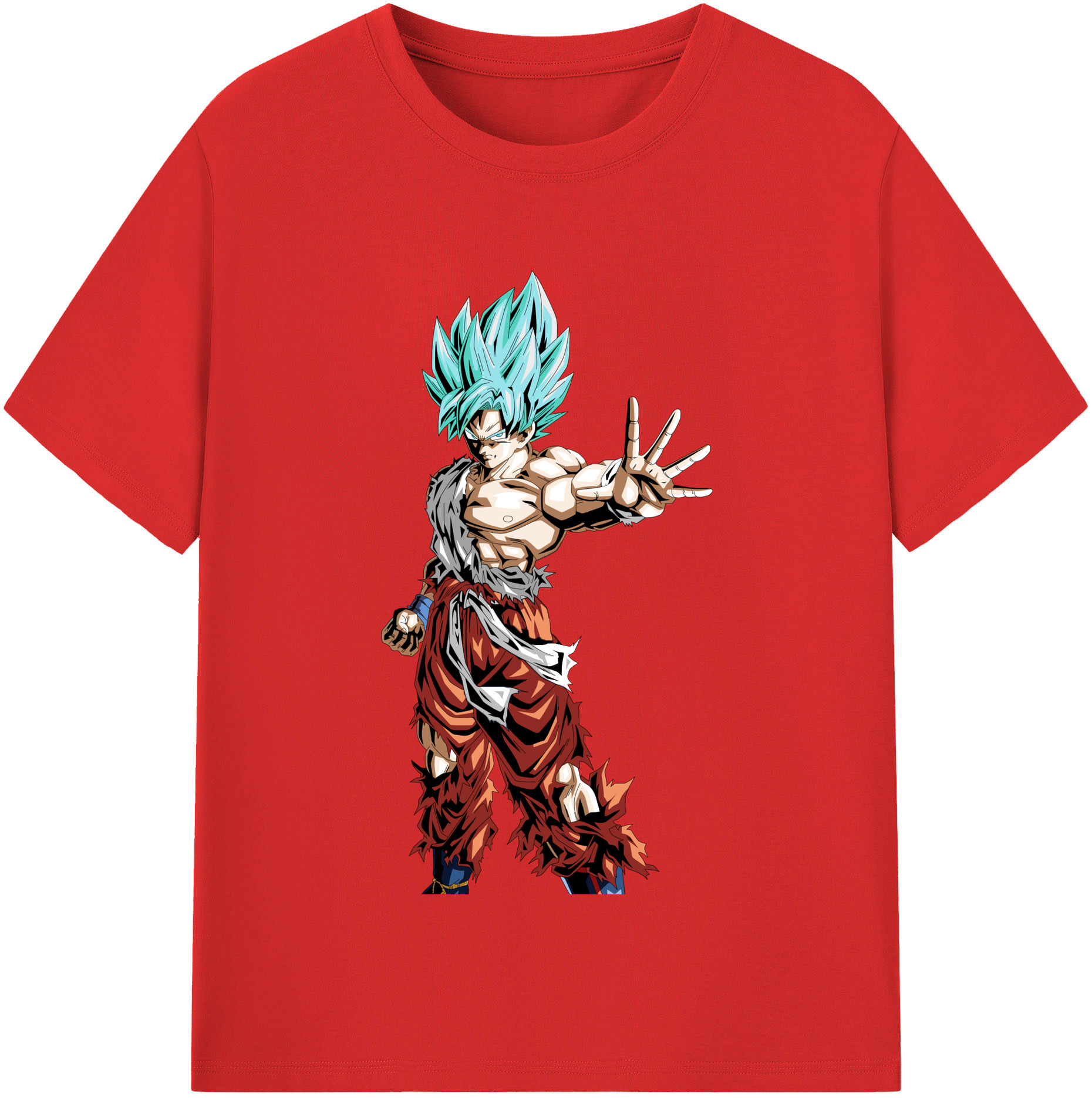 （画像用） ドラゴンボール 孫悟空（そん ごくう）Son Goku カカロット DRAGON BALL Kakarotto レディースカジュアルプリントTシャツ（綿100％）