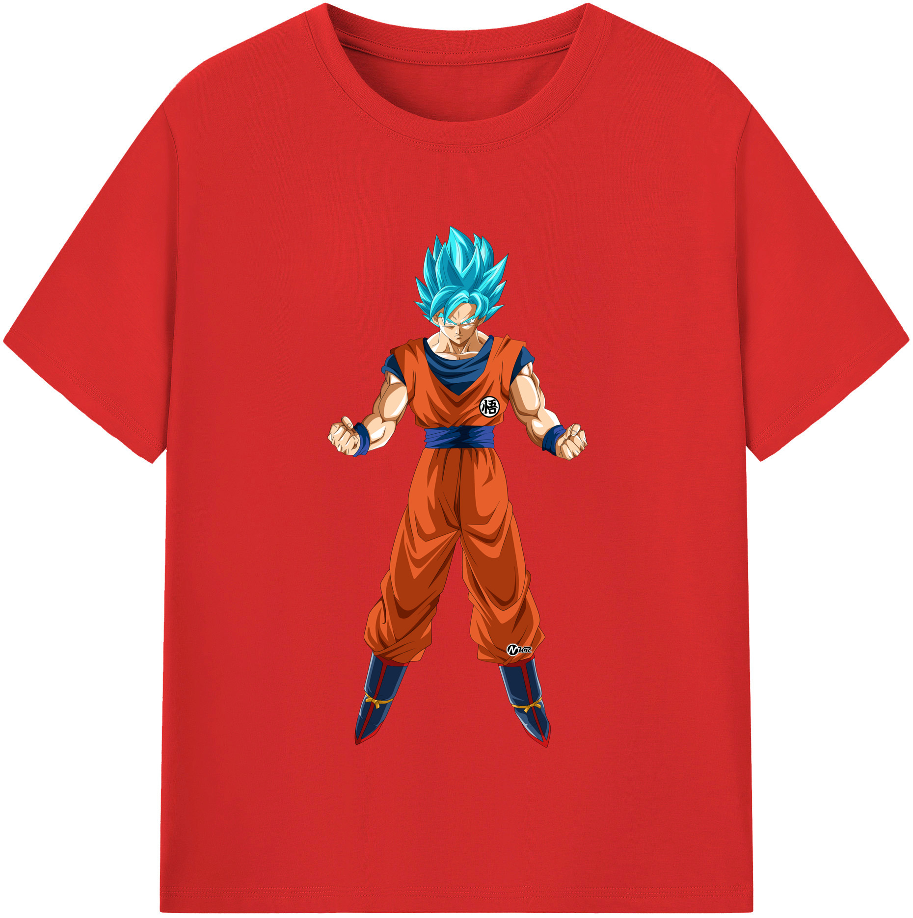 （画像用） ドラゴンボール 孫悟空（そん ごくう）Son Goku カカロット DRAGON BALL Kakarotto レディースカジュアルプリントTシャツ（綿100％）