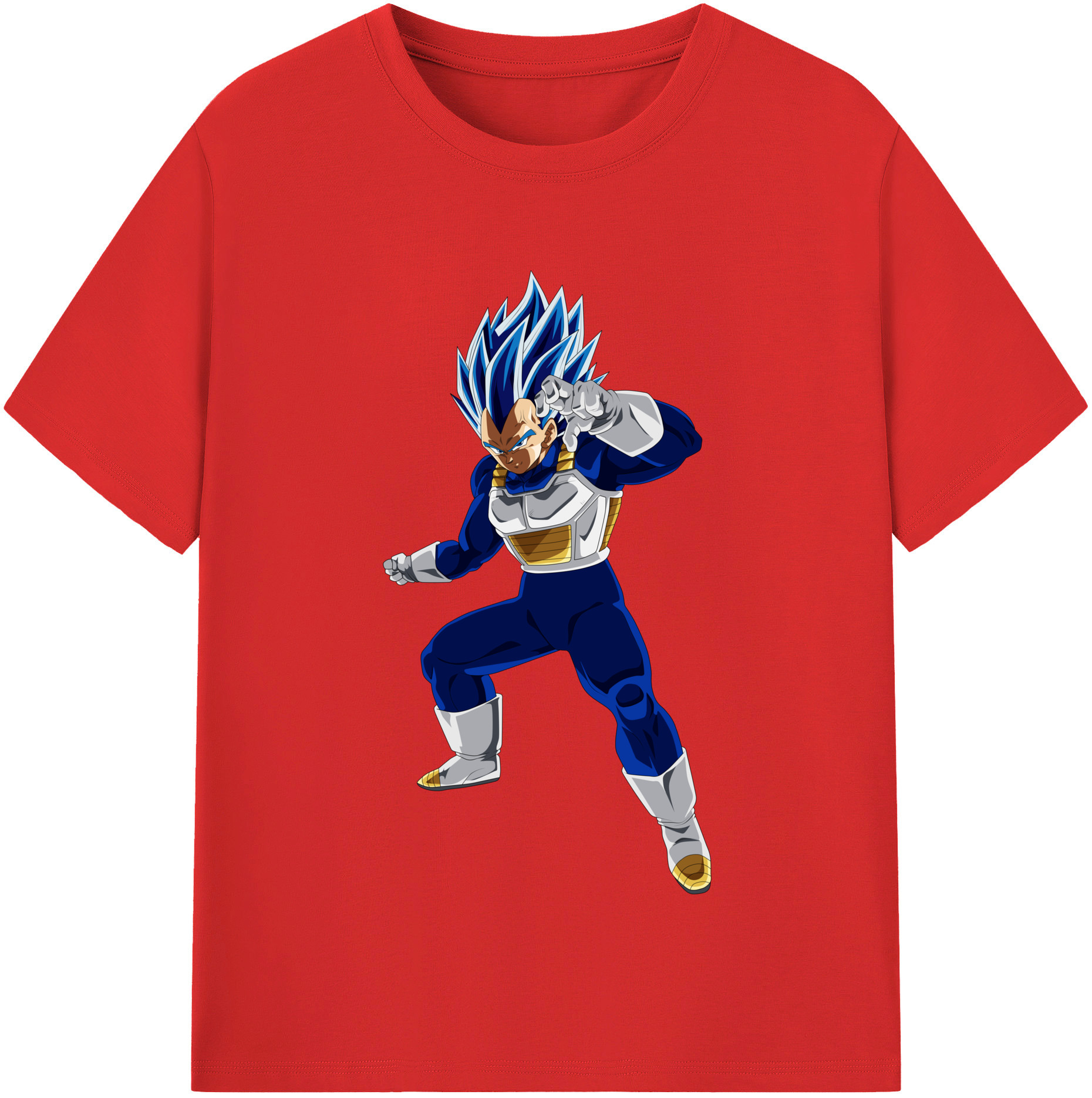 （画像用） ドラゴンボール ベジータ四世（Bejīta Yonsei）DRAGON BALL Vegeta IV レディースカジュアルプリントTシャツ（綿100％）