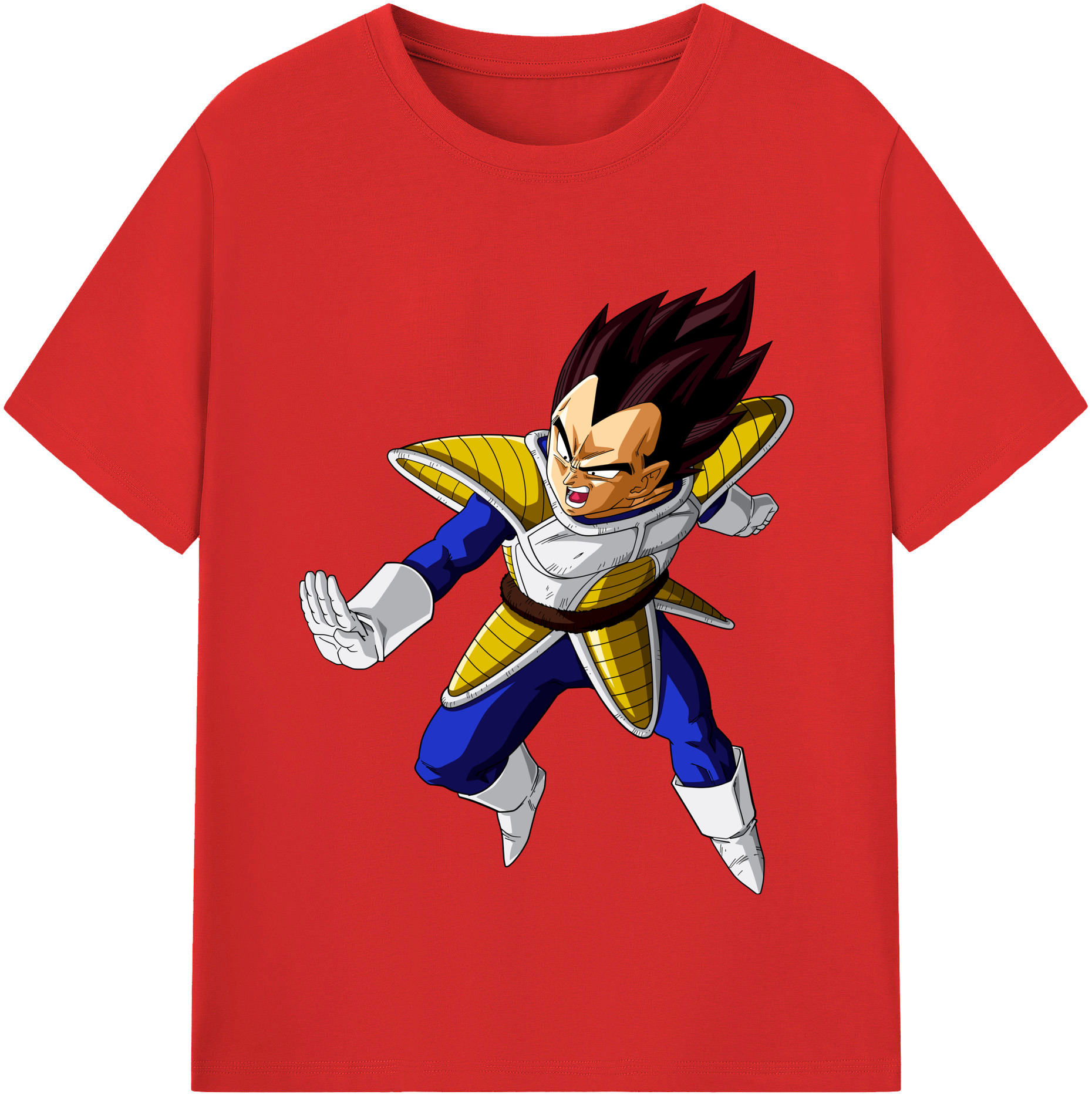（画像用） ドラゴンボール ベジータ四世（Bejīta Yonsei）DRAGON BALL Vegeta IV レディースカジュアルプリントTシャツ（綿100％）