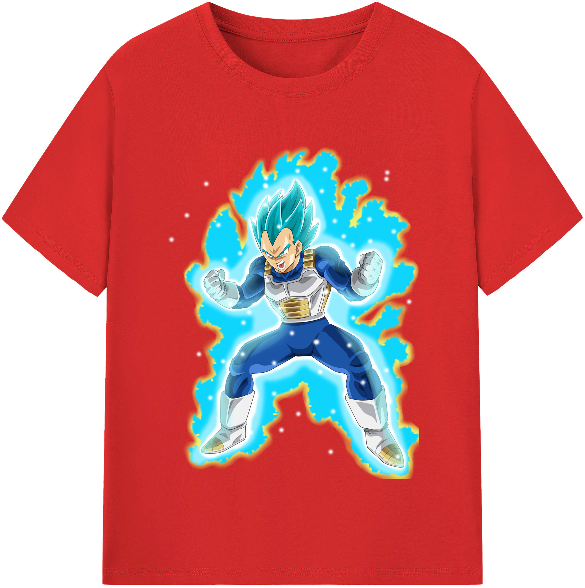 （画像用） ドラゴンボール ベジータ四世（Bejīta Yonsei）DRAGON BALL Vegeta IV レディースカジュアルプリントTシャツ（綿100％）
