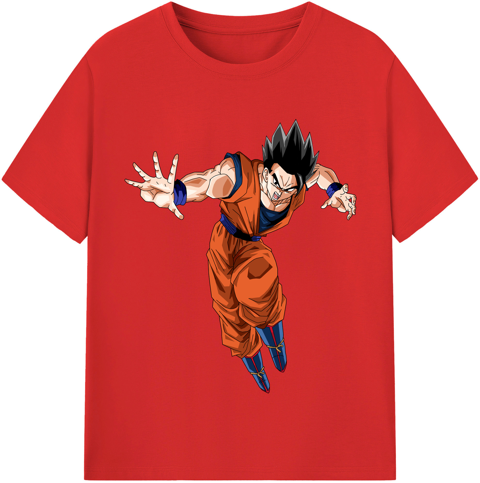 （画像用） ドラゴンボール 孫 悟飯（そんごはん）DRAGON BALL Son Gohan レディースカジュアルプリントTシャツ（綿100％）