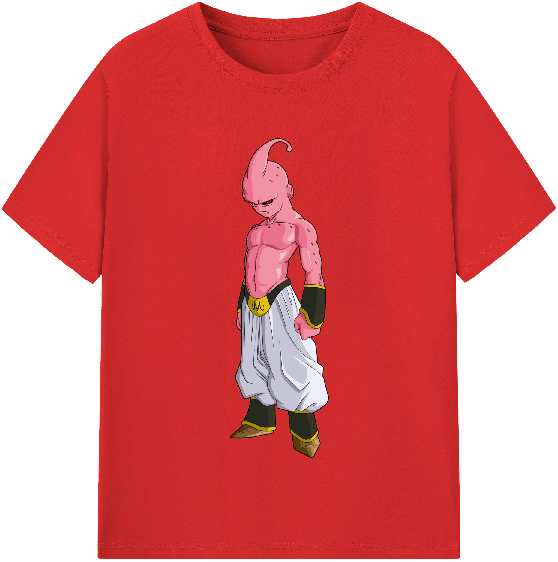 （画像用） ドラゴンボール 魔人ブウ DRAGON BALL Majin Buu レディースカジュアルプリントTシャツ（綿100％）