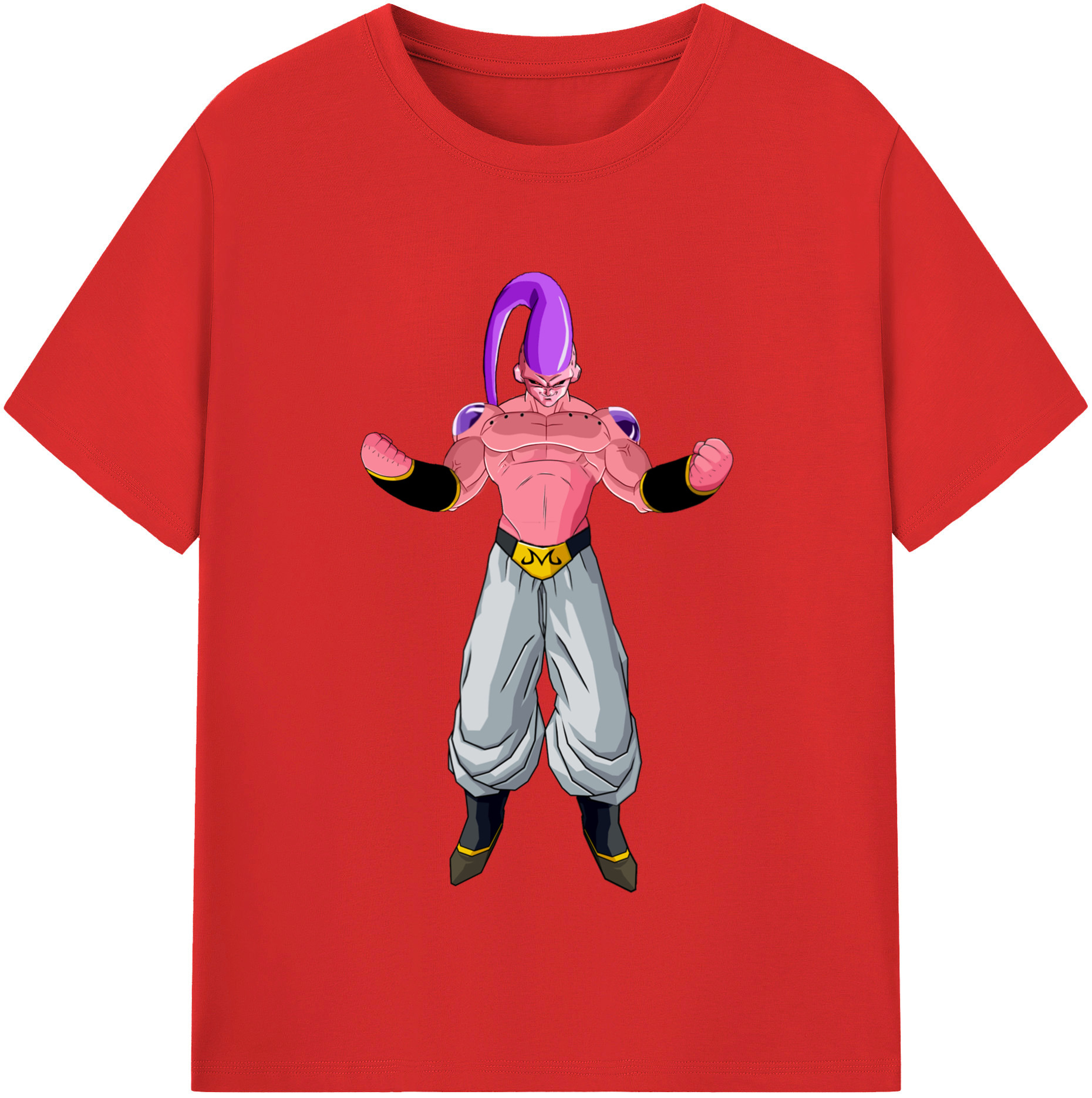 （画像用） ドラゴンボール 魔人ブウ DRAGON BALL Majin Buu レディースカジュアルプリントTシャツ（綿100％）