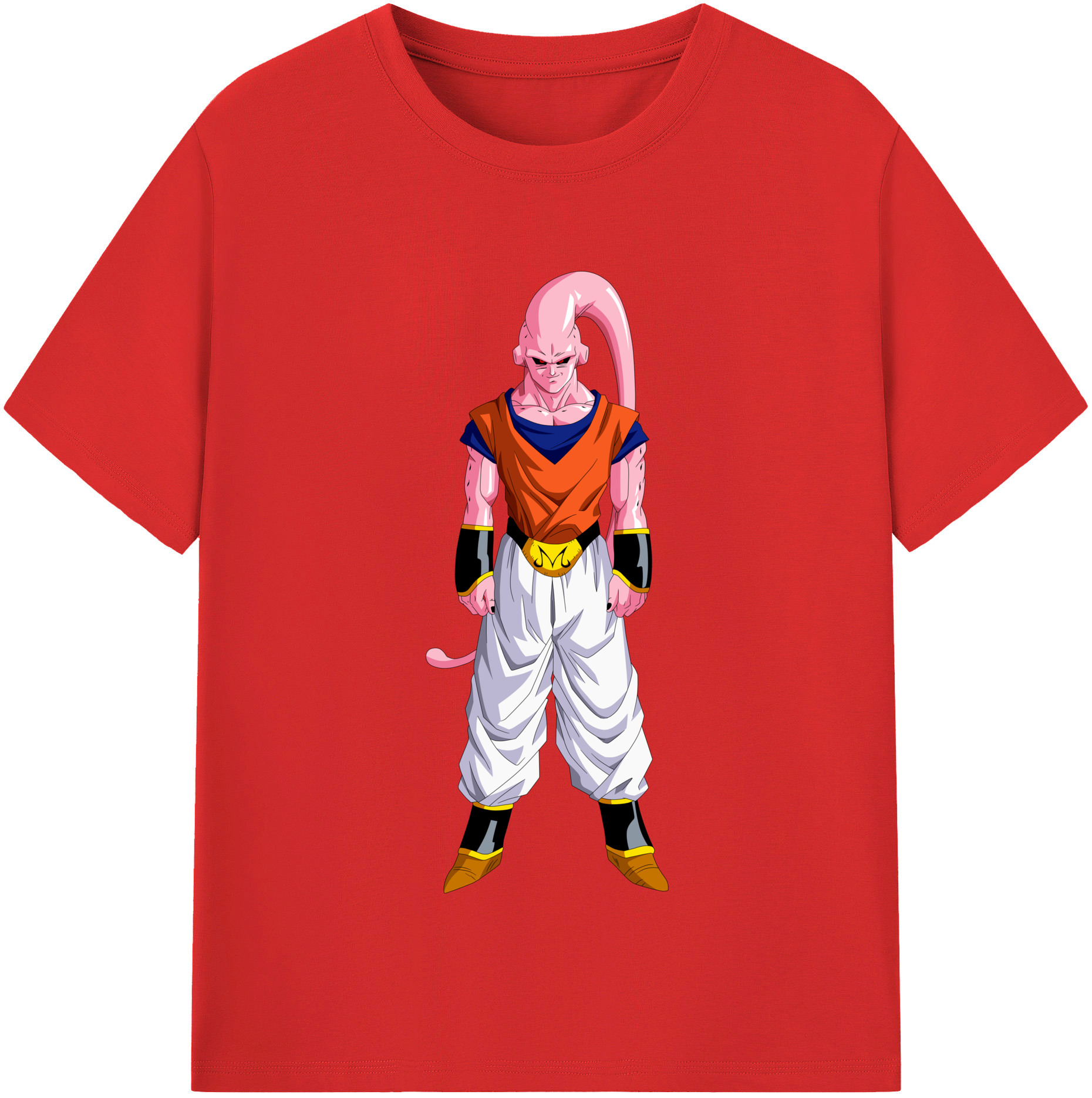 （画像用） ドラゴンボール 魔人ブウ DRAGON BALL Majin Buu レディースカジュアルプリントTシャツ（綿100％）