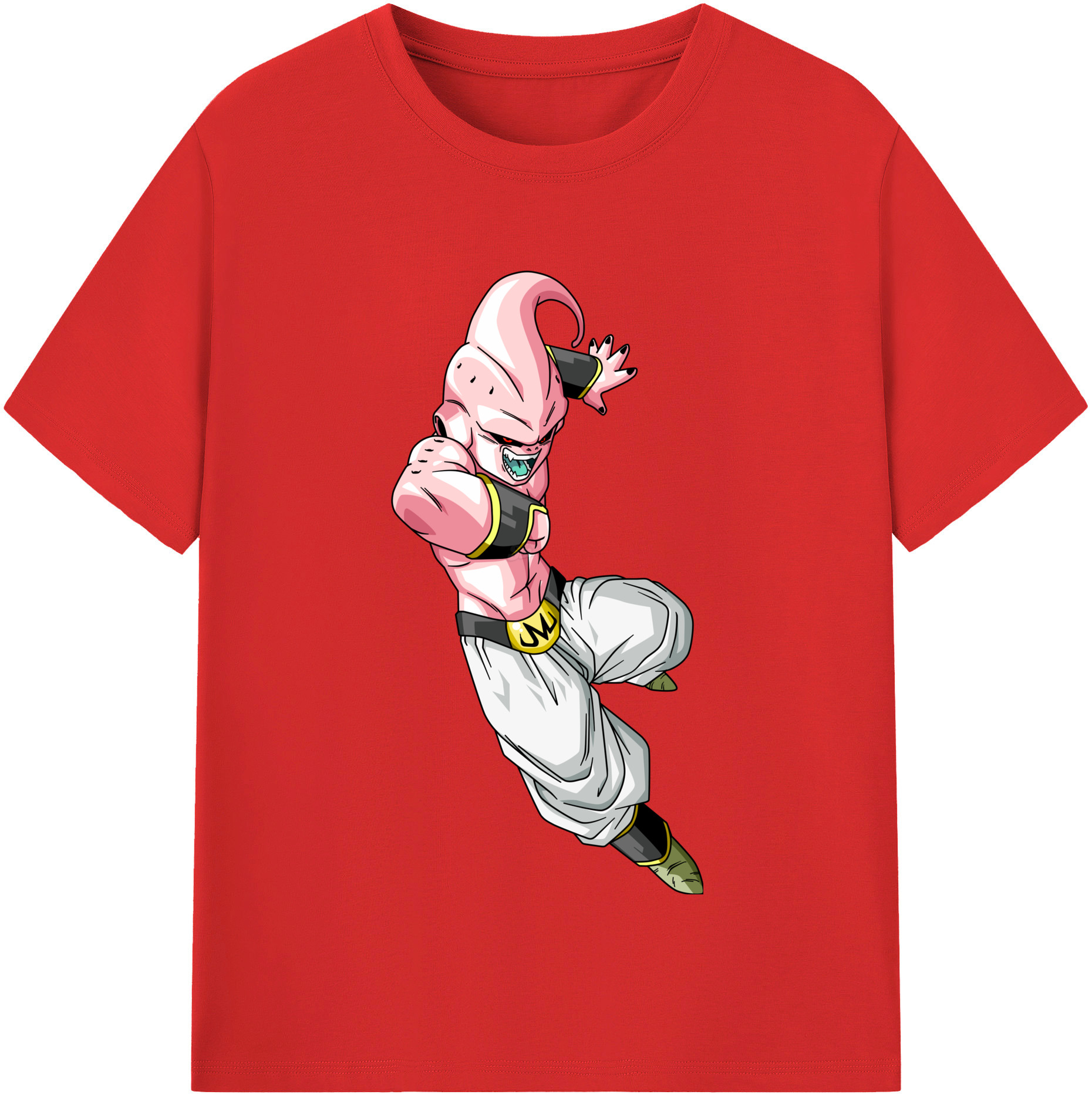 （画像用） ドラゴンボール 魔人ブウ DRAGON BALL Majin Buu レディースカジュアルプリントTシャツ（綿100％）