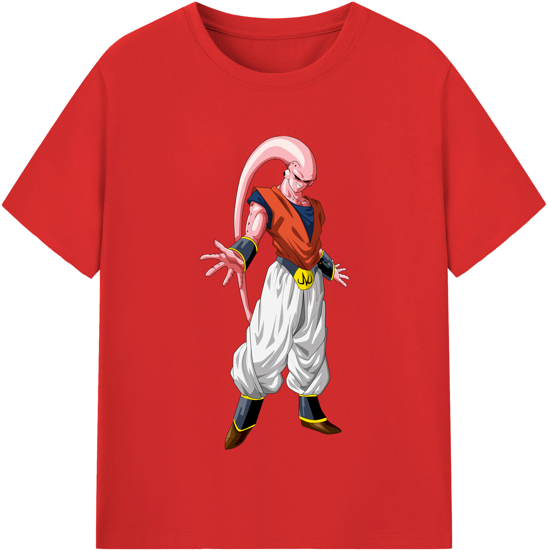 （画像用） ドラゴンボール 魔人ブウ DRAGON BALL Majin Buu レディースカジュアルプリントTシャツ（綿100％）