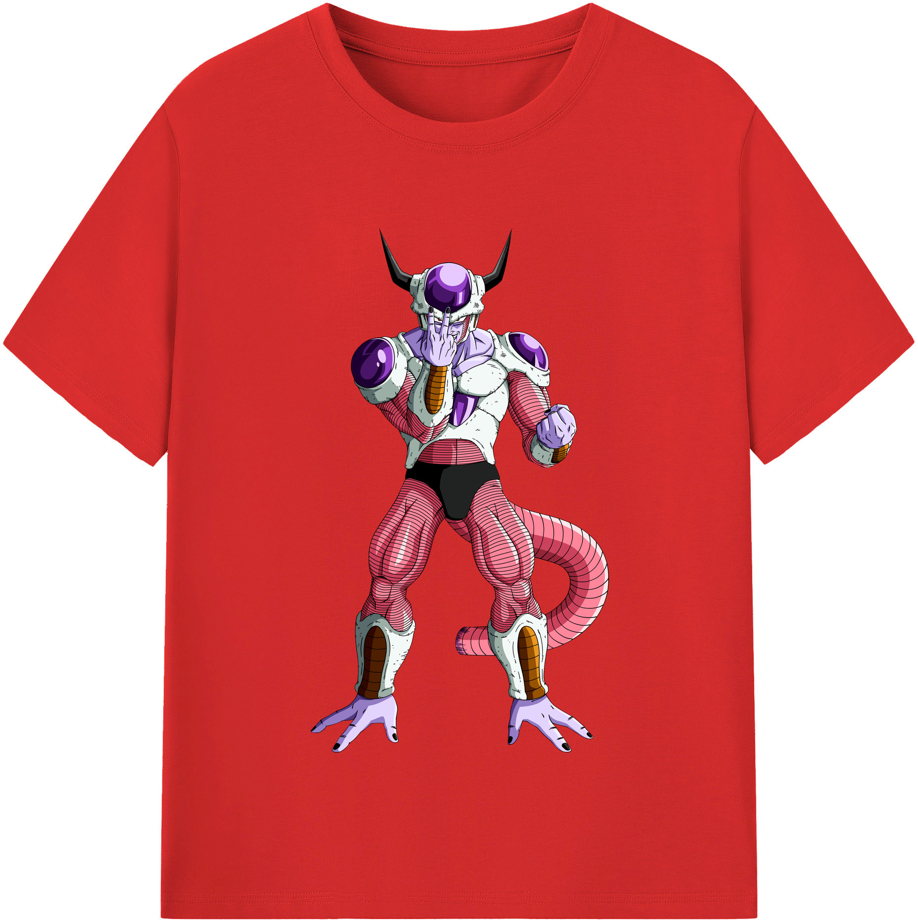 （画像用） ドラゴンボール フリーザ DRAGON BALL Frieza レディースカジュアルプリントTシャツ（綿100％）