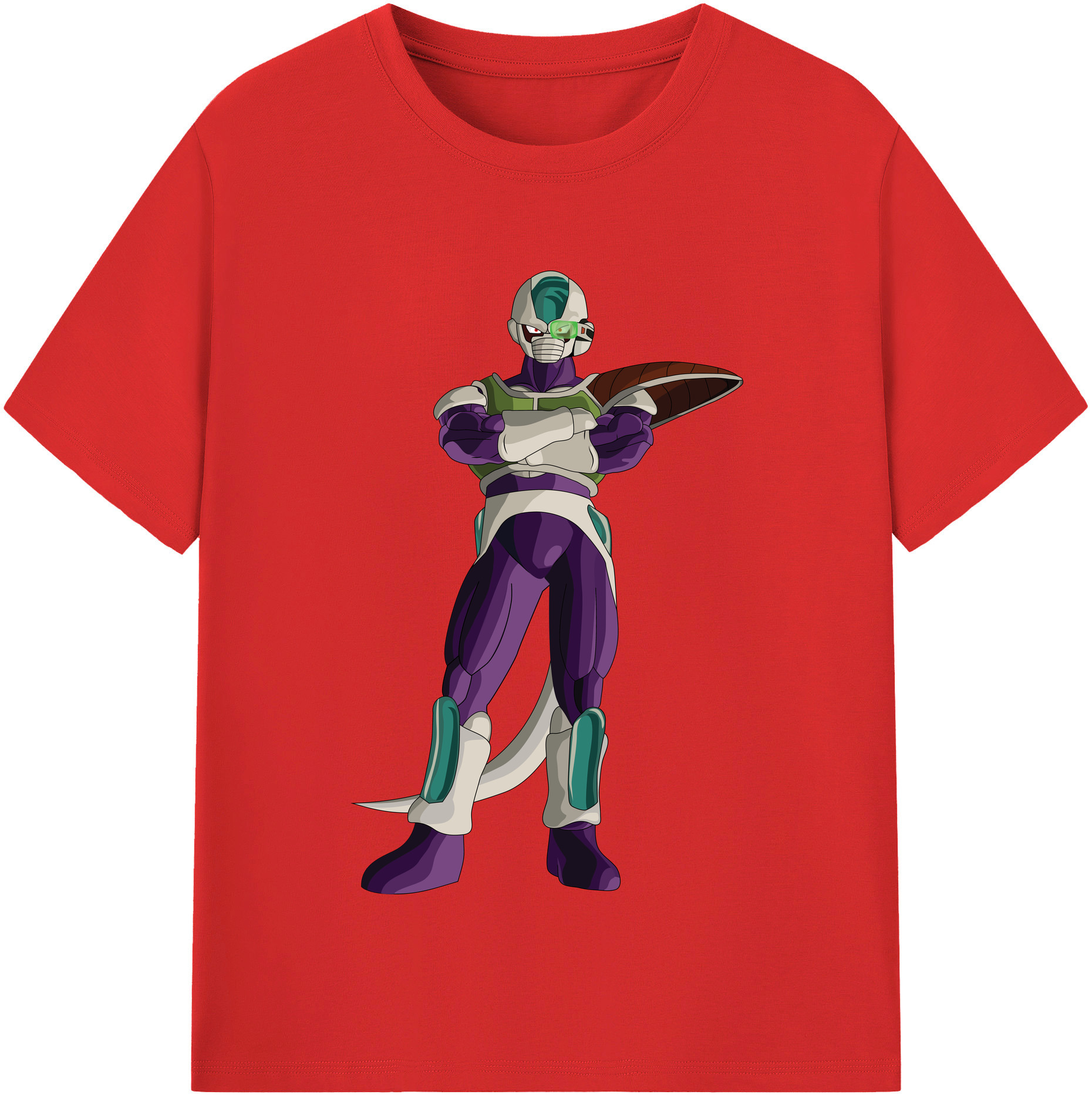 （画像用） ドラゴンボール フリーザ DRAGON BALL Frieza レディースカジュアルプリントTシャツ（綿100％）