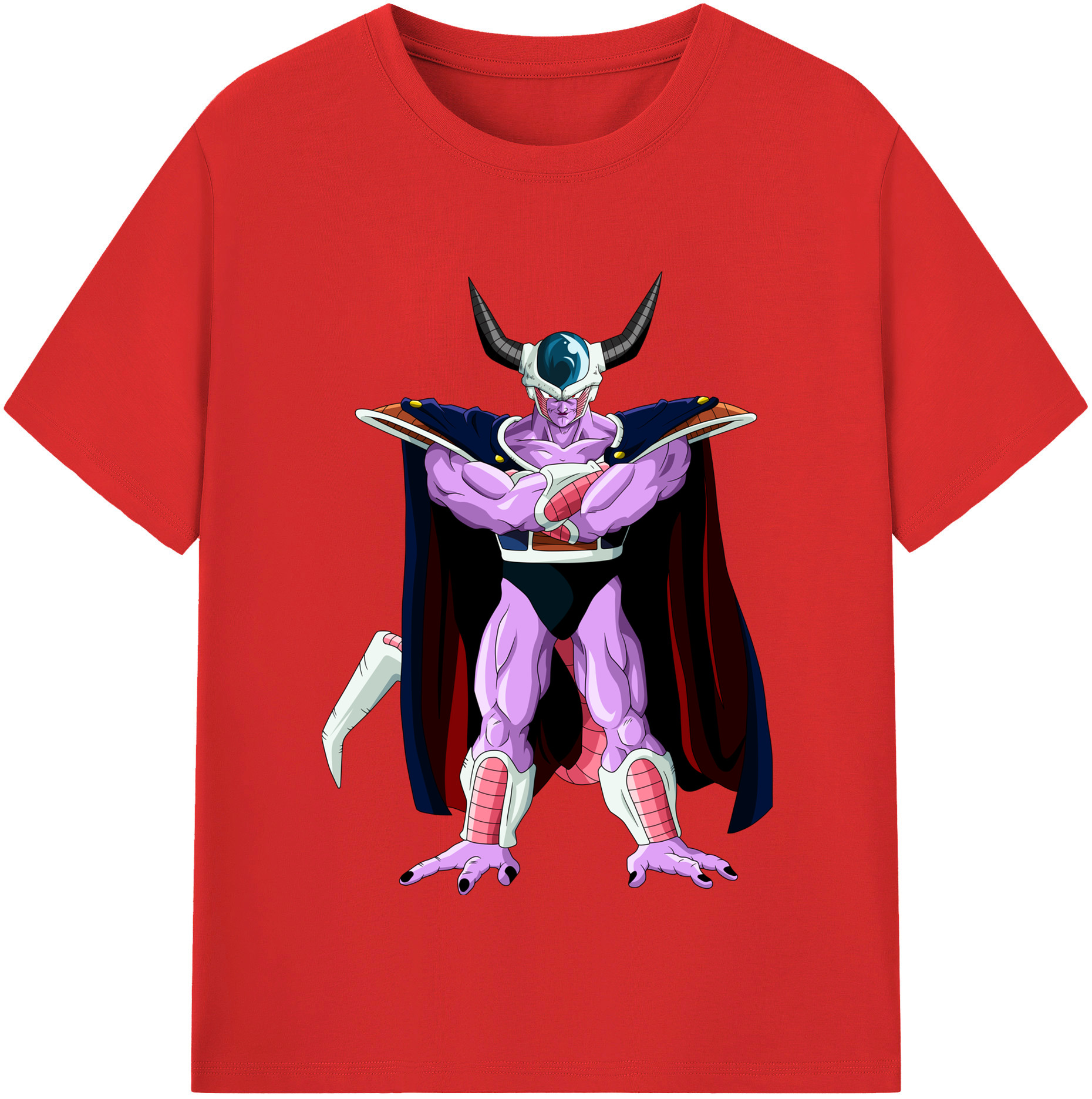 （画像用） ドラゴンボール コルド大王 DRAGON BALL King Cold レディースカジュアルプリントTシャツ（綿100％）
