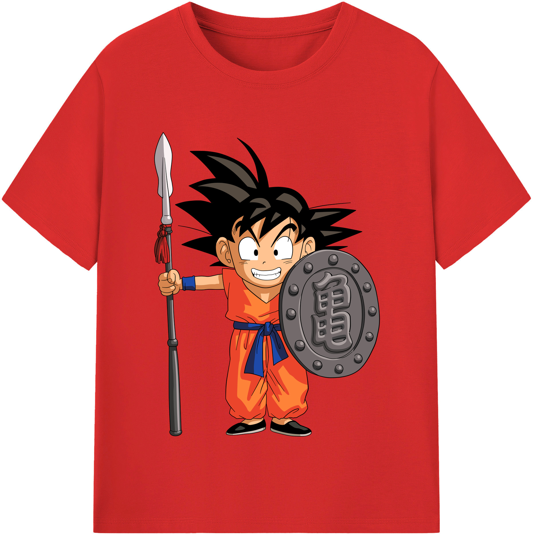 （画像用） ドラゴンボール 孫悟空（そん ごくう）Son Goku カカロット DRAGON BALL Kakarotto レディースカジュアルプリントTシャツ（綿100％）