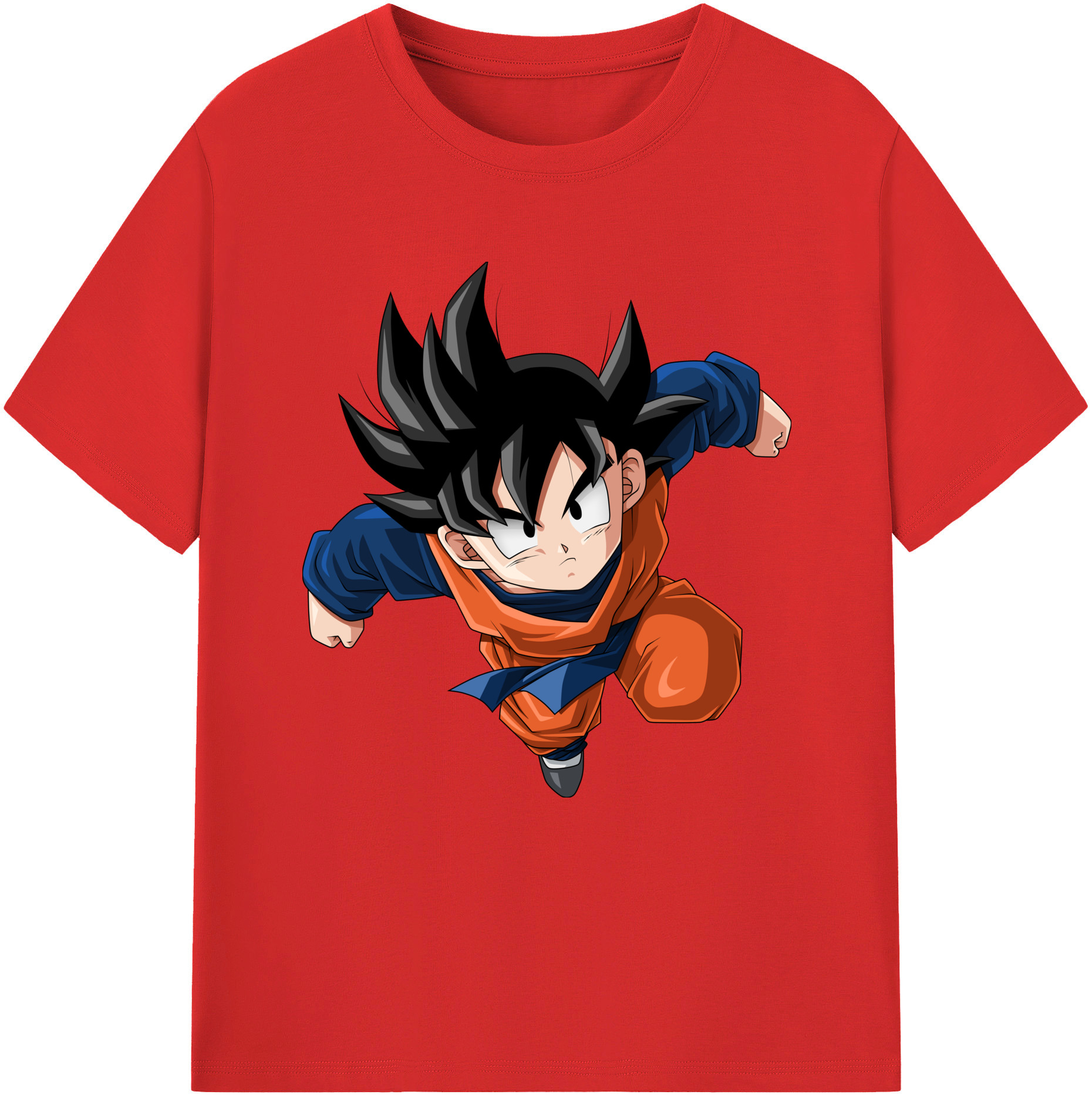 （画像用） ドラゴンボール 孫悟空（そん ごくう）Son Goku カカロット DRAGON BALL Kakarotto レディースカジュアルプリントTシャツ（綿100％）