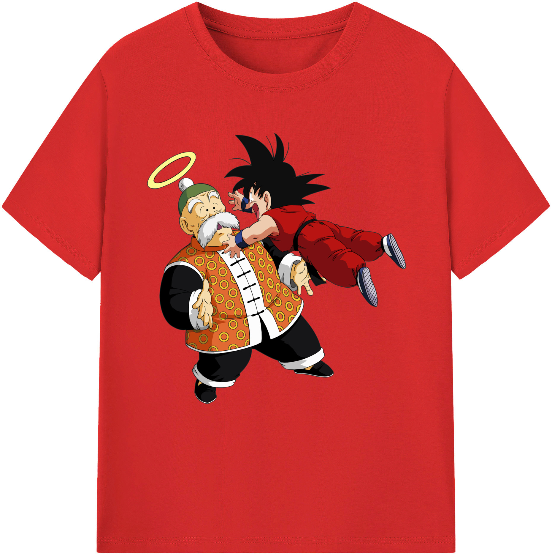 （画像用） ドラゴンボール 孫悟空（そん ごくう）Son Goku カカロット DRAGON BALL Kakarotto レディースカジュアルプリントTシャツ（綿100％）