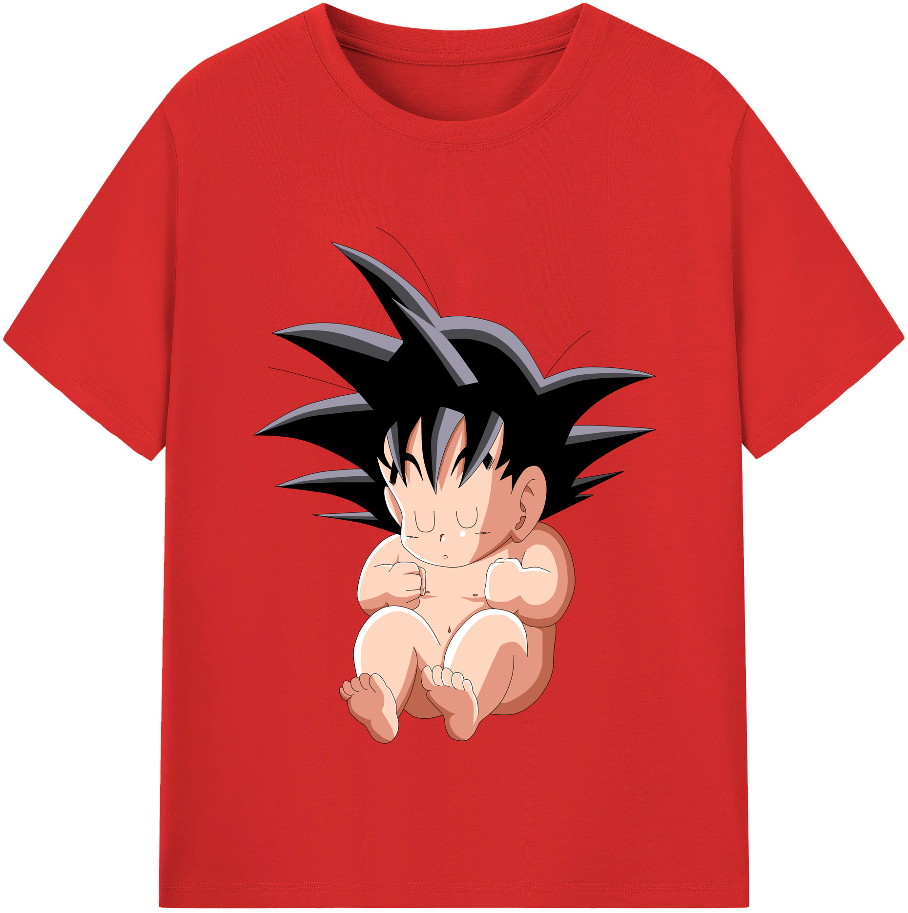 （画像用） ドラゴンボール 孫悟空（そん ごくう）Son Goku カカロット DRAGON BALL Kakarotto レディースカジュアルプリントTシャツ（綿100％）