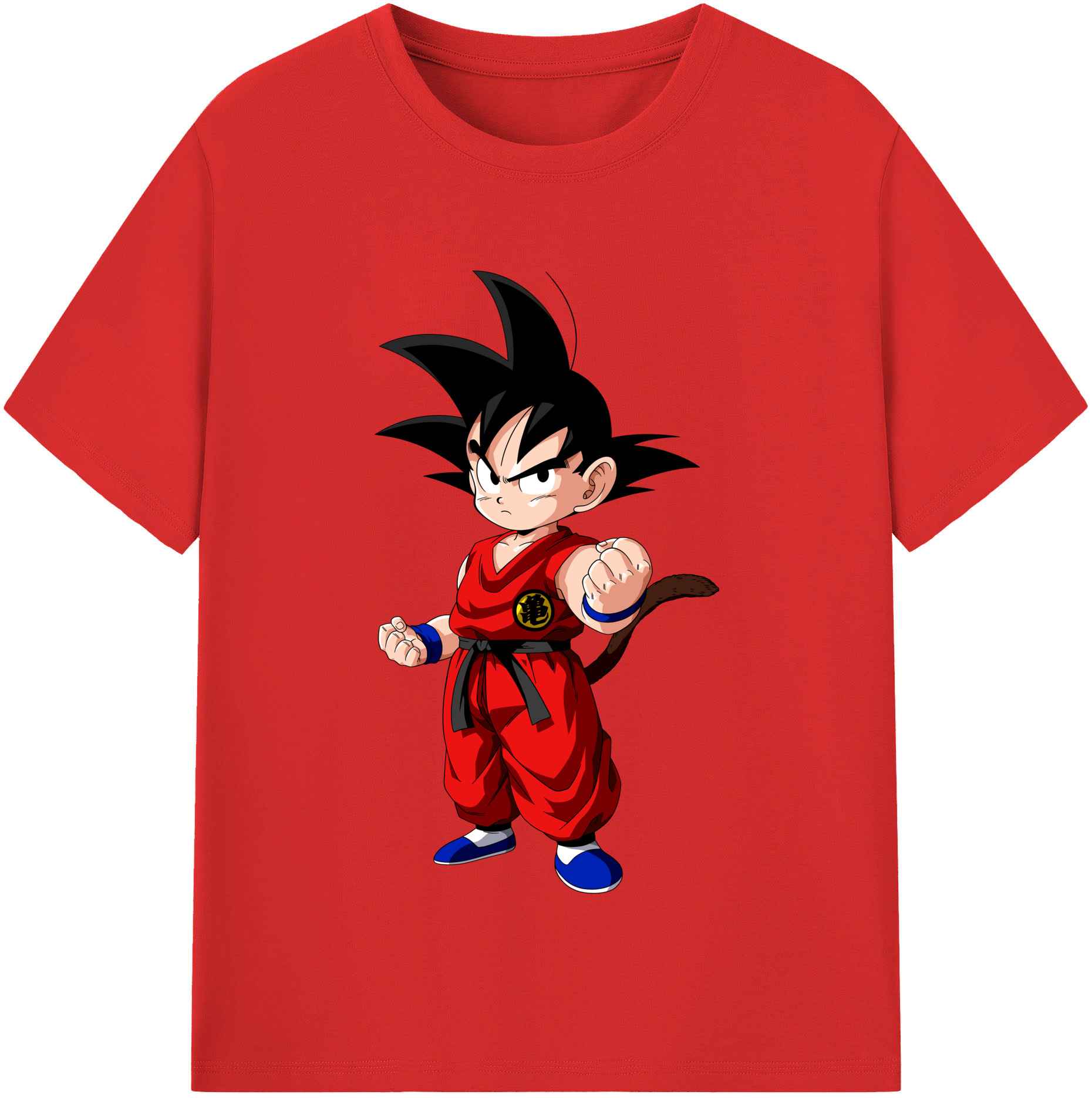 （画像用） ドラゴンボール 孫悟空（そん ごくう）Son Goku カカロット DRAGON BALL Kakarotto レディースカジュアルプリントTシャツ（綿100％）