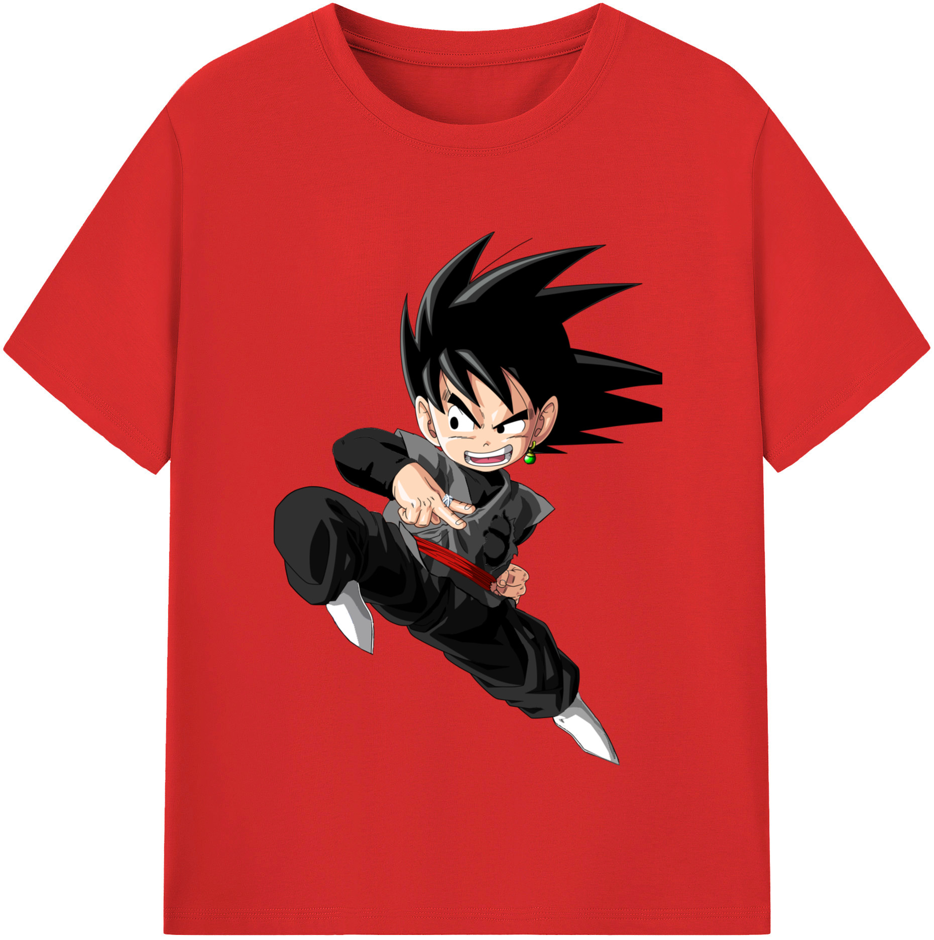 （画像用） ドラゴンボール 孫悟空（そん ごくう）Son Goku カカロット DRAGON BALL Kakarotto レディースカジュアルプリントTシャツ（綿100％）
