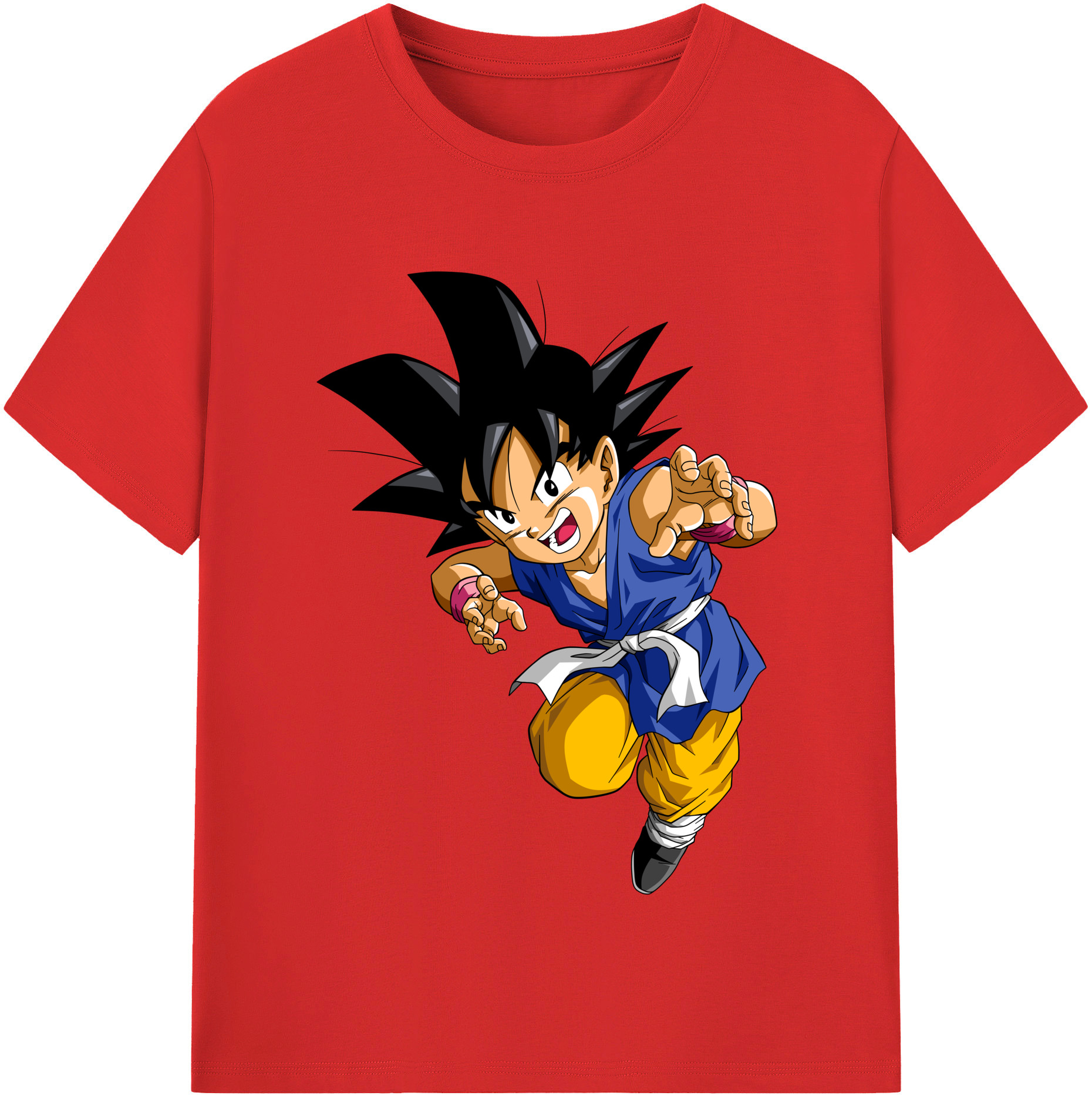 （画像用） ドラゴンボール 孫悟空（そん ごくう）Son Goku カカロット DRAGON BALL Kakarotto レディースカジュアルプリントTシャツ（綿100％）