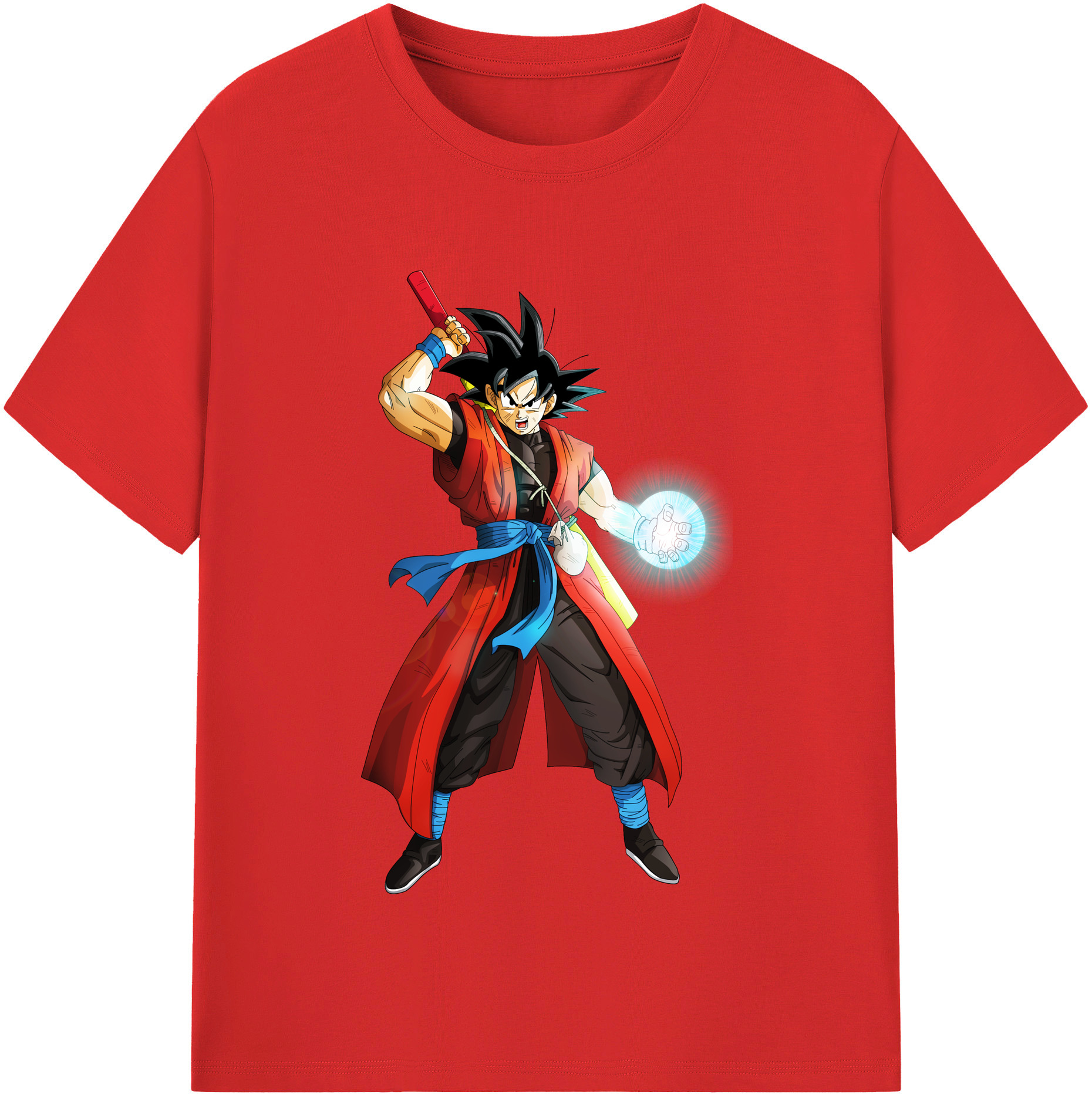 （画像用） ドラゴンボール 孫悟空（そん ごくう）Son Goku カカロット DRAGON BALL Kakarotto レディースカジュアルプリントTシャツ（綿100％）