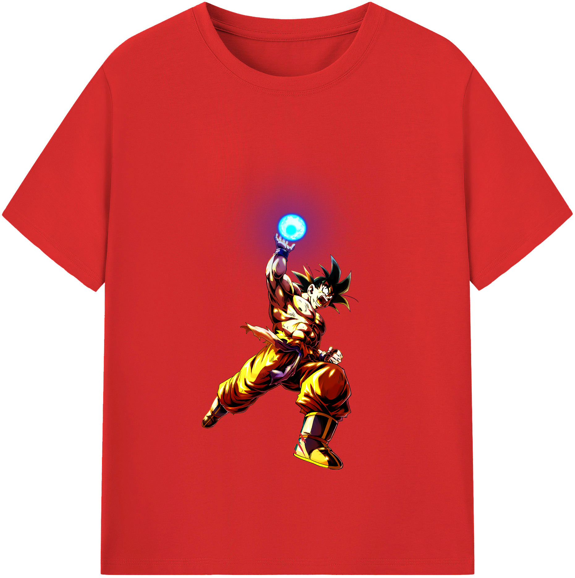 （画像用） ドラゴンボール 孫悟空（そん ごくう）Son Goku カカロット DRAGON BALL Kakarotto レディースカジュアルプリントTシャツ（綿100％）