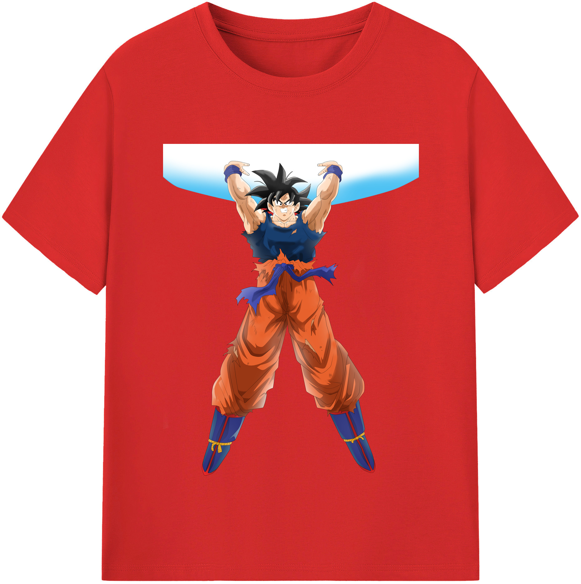 （画像用） ドラゴンボール 孫悟空（そん ごくう）Son Goku カカロット DRAGON BALL Kakarotto レディースカジュアルプリントTシャツ（綿100％）