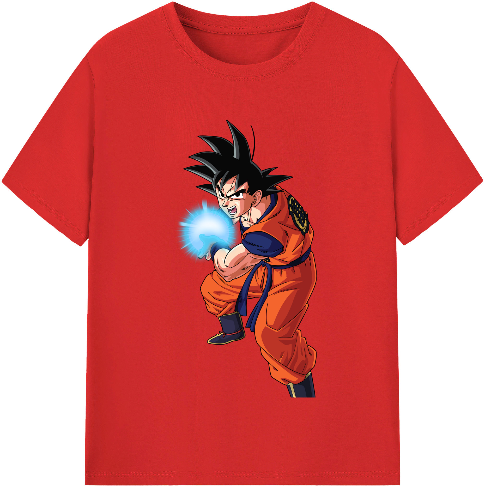 （画像用） ドラゴンボール 孫悟空（そん ごくう）Son Goku カカロット DRAGON BALL Kakarotto レディースカジュアルプリントTシャツ（綿100％）