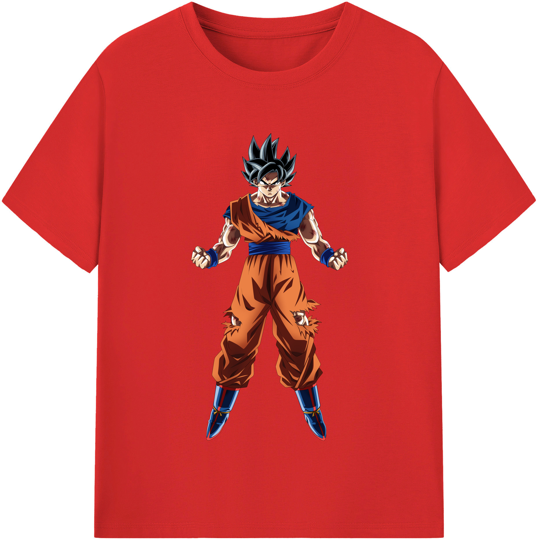 （画像用） ドラゴンボール 孫悟空（そん ごくう）Son Goku カカロット DRAGON BALL Kakarotto レディースカジュアルプリントTシャツ（綿100％）
