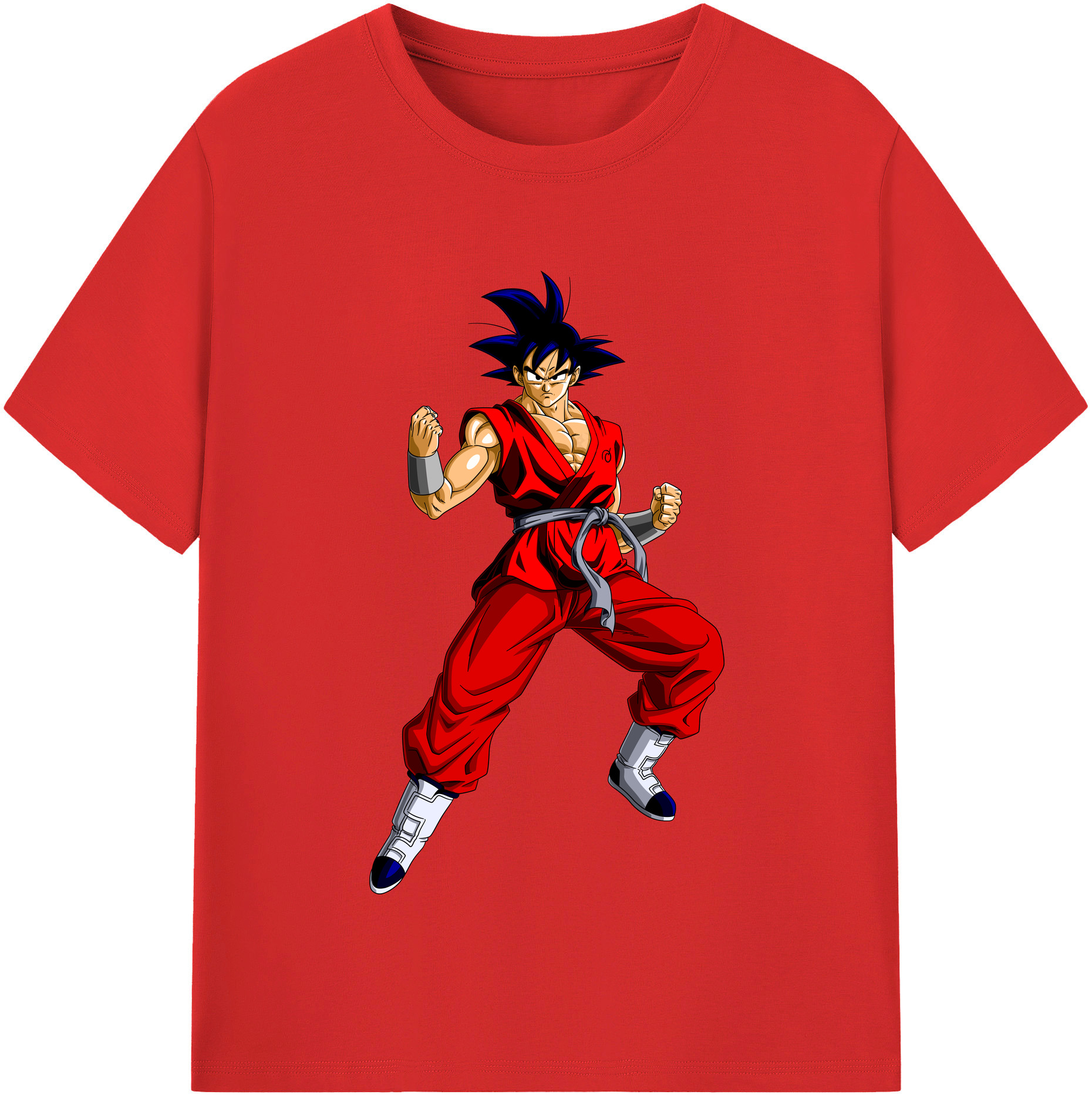 （画像用） ドラゴンボール 孫悟空（そん ごくう）Son Goku カカロット DRAGON BALL Kakarotto レディースカジュアルプリントTシャツ（綿100％）