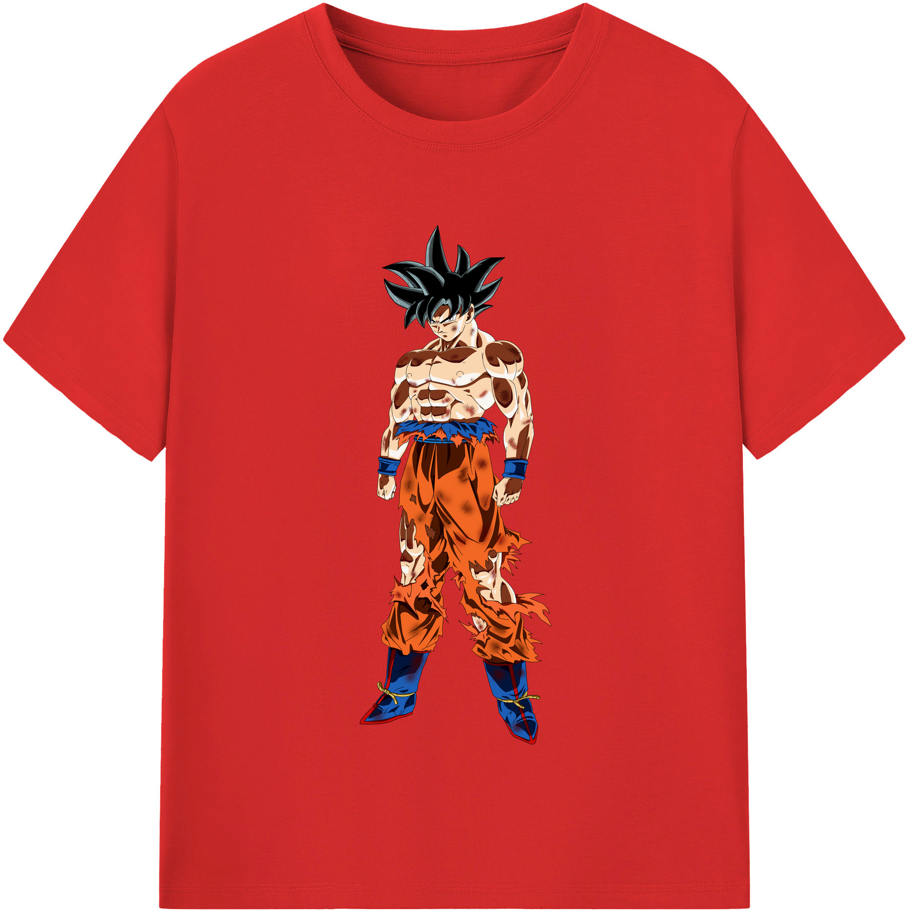 （画像用） ドラゴンボール 孫悟空（そん ごくう）Son Goku カカロット DRAGON BALL Kakarotto レディースカジュアルプリントTシャツ（綿100％）