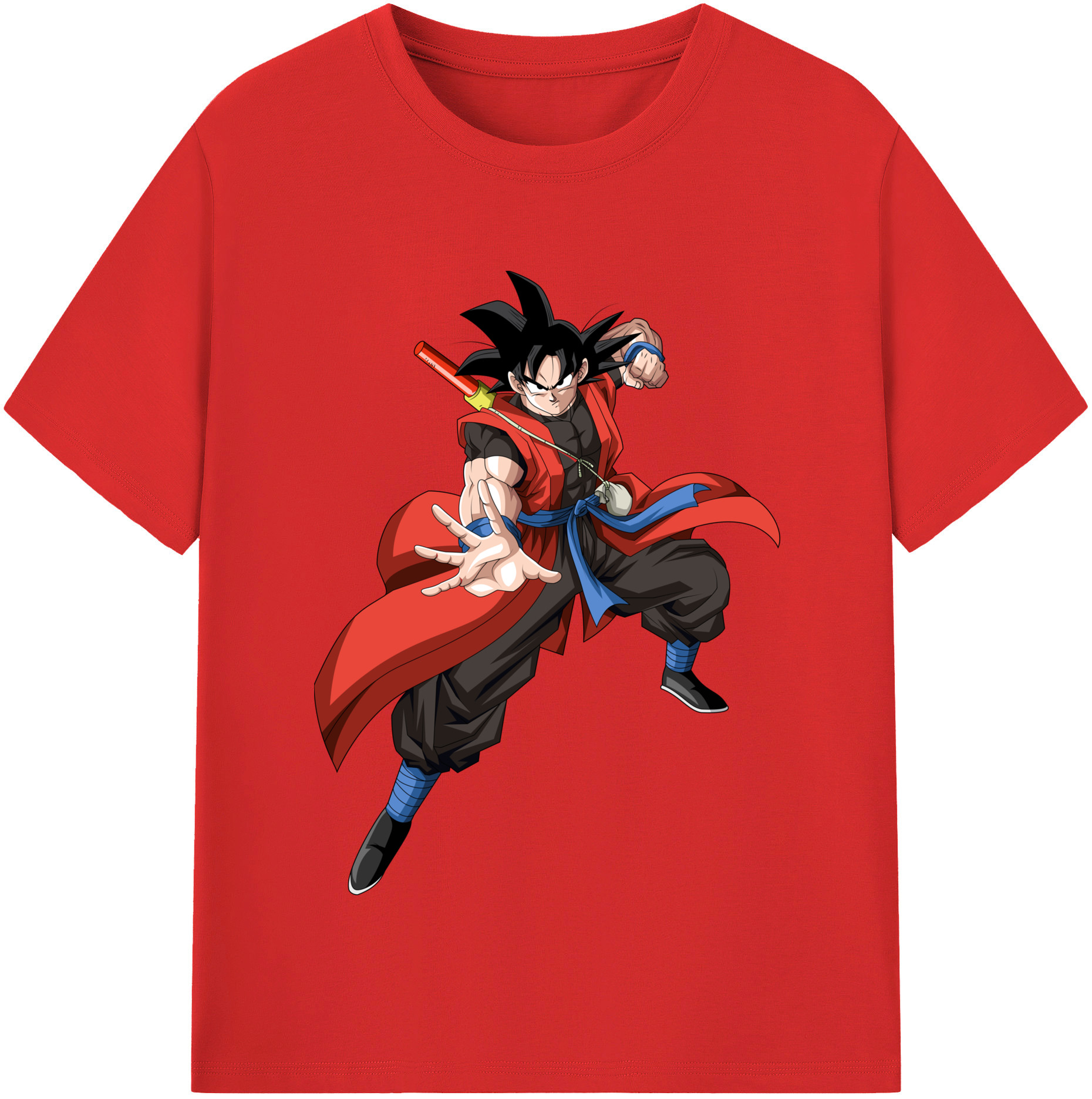 （画像用） ドラゴンボール 孫悟空（そん ごくう）Son Goku カカロット DRAGON BALL Kakarotto レディースカジュアルプリントTシャツ（綿100％）