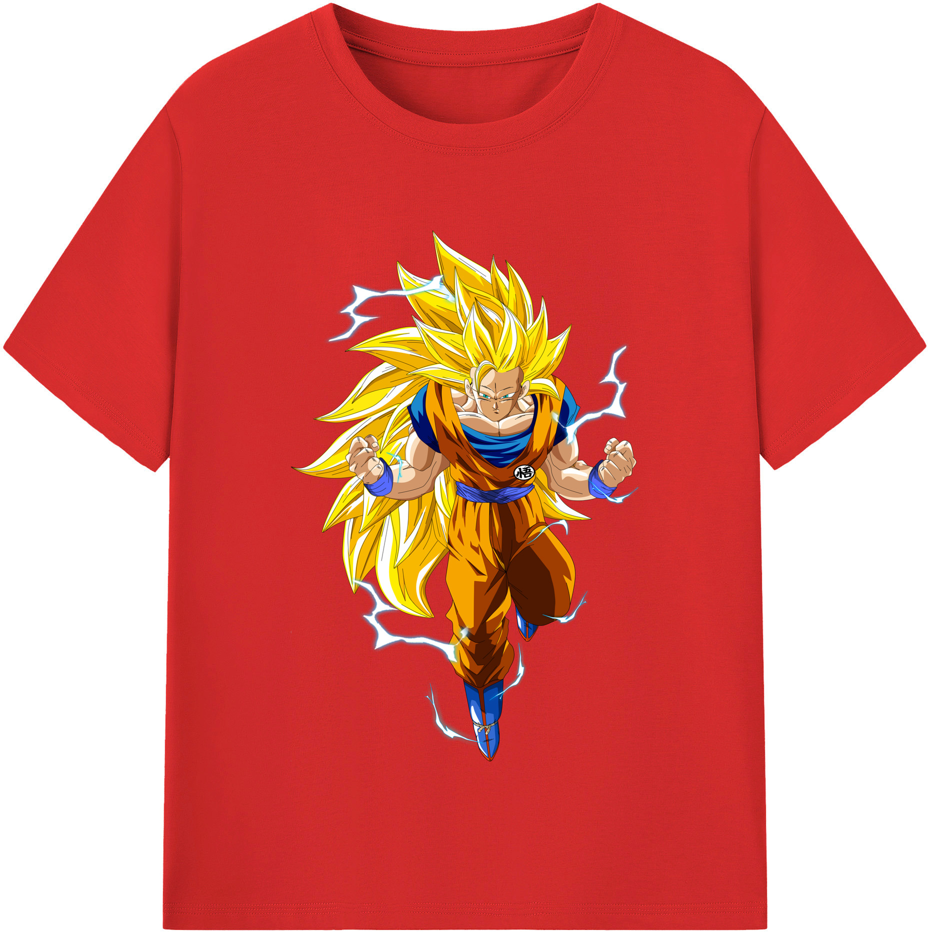 （画像用） ドラゴンボール 孫悟空（そん ごくう）Son Goku カカロット DRAGON BALL Kakarotto レディースカジュアルプリントTシャツ（綿100％）