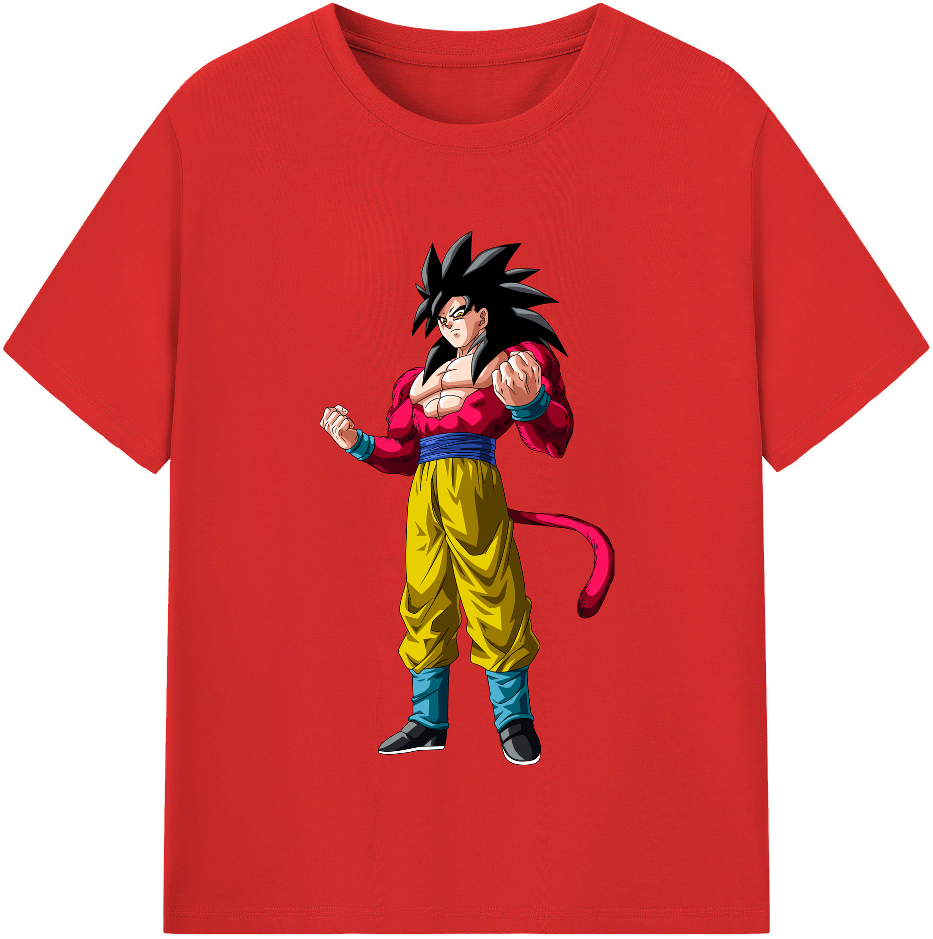 （画像用） ドラゴンボール 孫悟空（そん ごくう）Son Goku カカロット DRAGON BALL Kakarotto レディースカジュアルプリントTシャツ（綿100％）