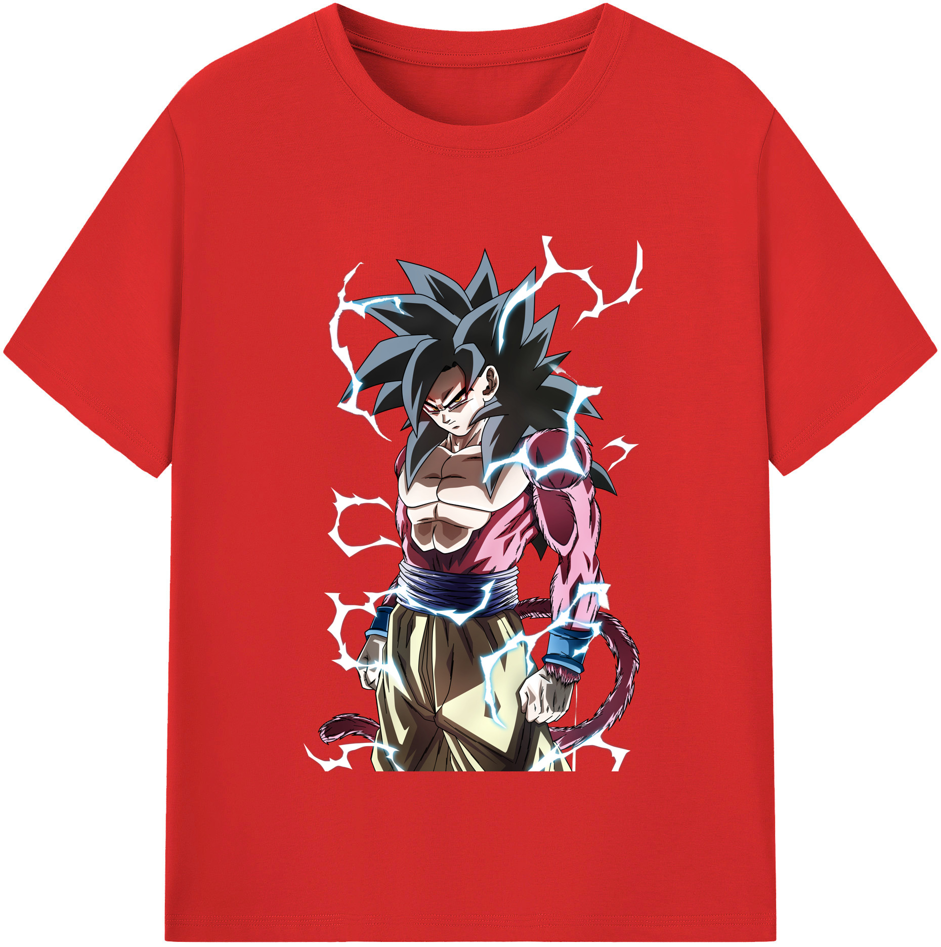 （画像用） ドラゴンボール 孫悟空（そん ごくう）Son Goku カカロット DRAGON BALL Kakarotto レディースカジュアルプリントTシャツ（綿100％）